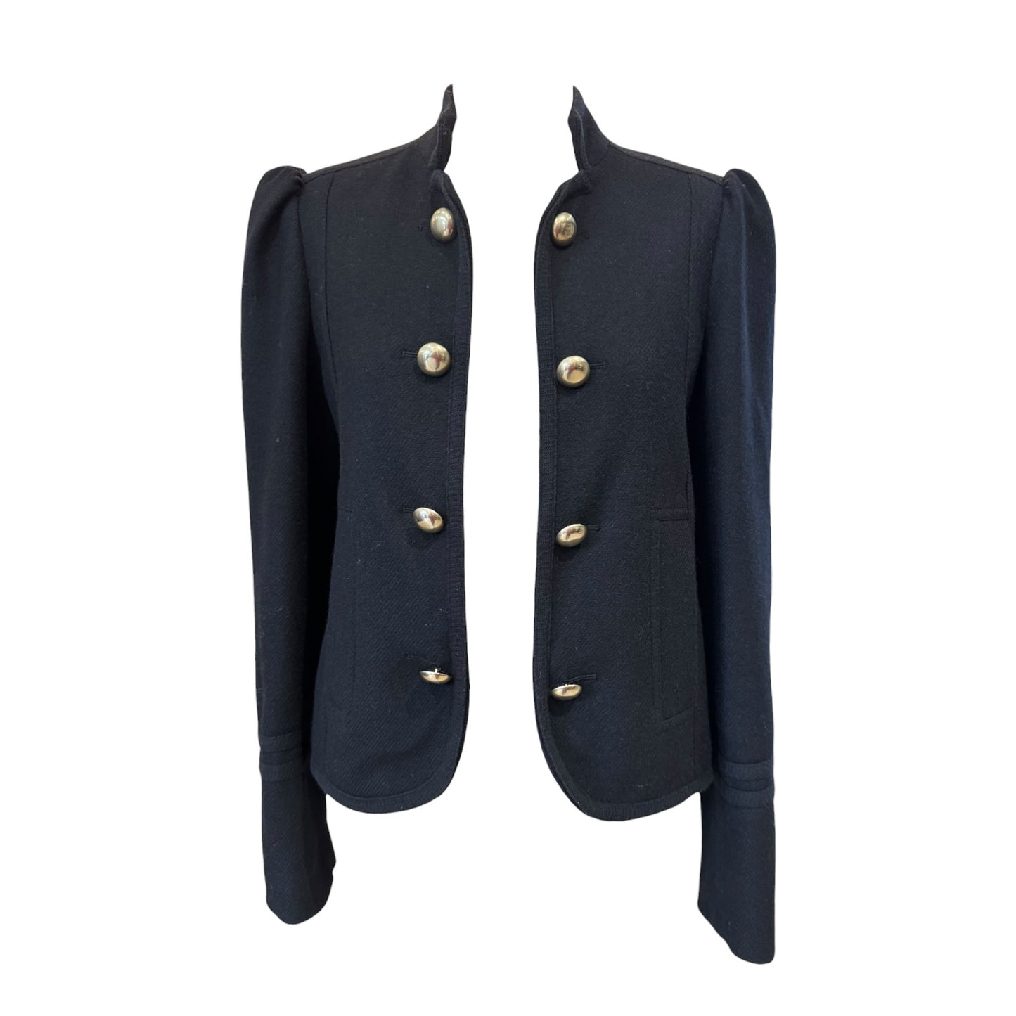 Me + Em Black Wool Blend Jacket - 8