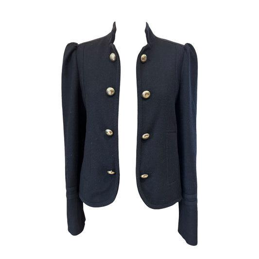 Me + Em Black Wool Blend Jacket - 8