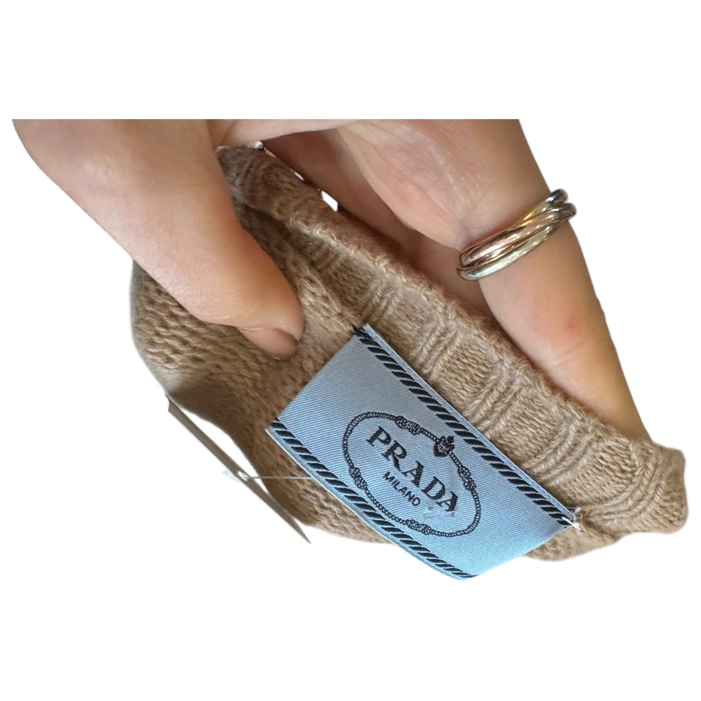 Prada Beige Longline Wool and Cashmere Cardigan - 10/12