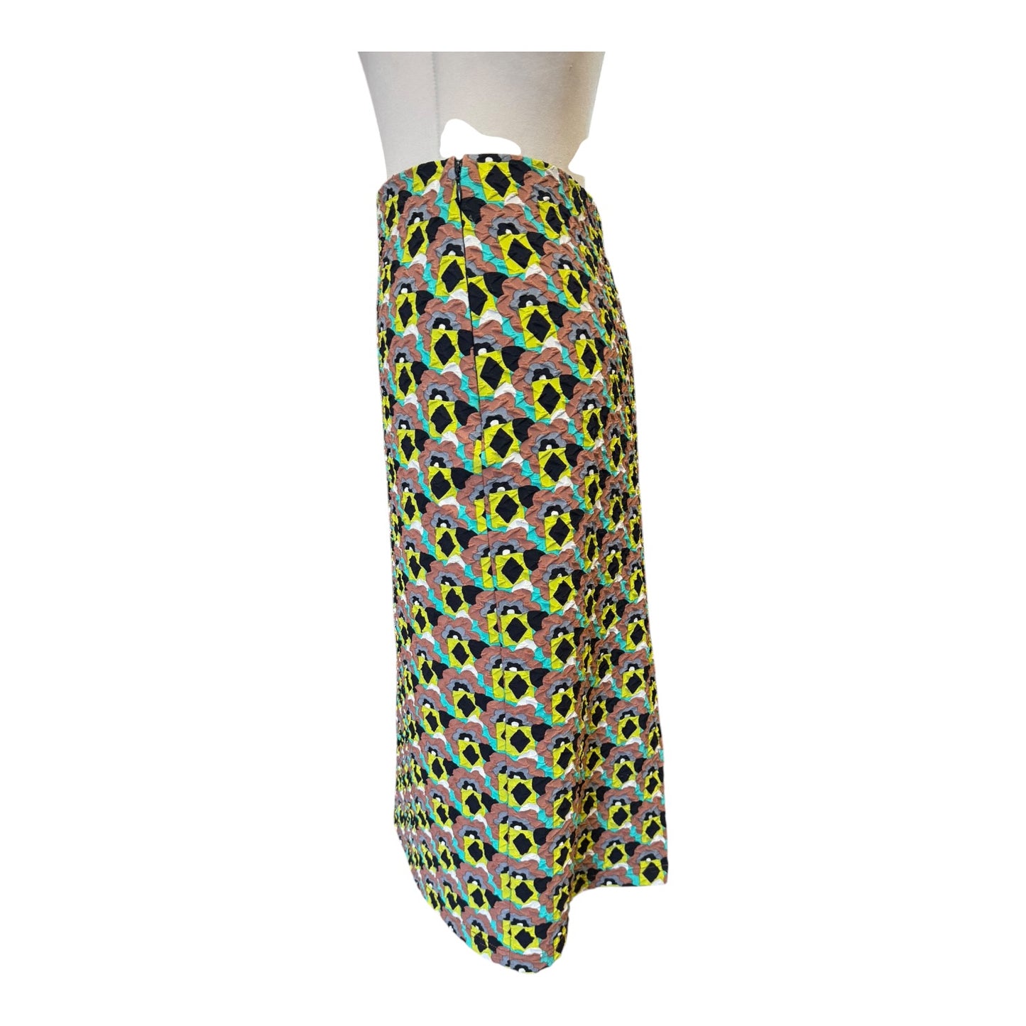 Prada Patterned Jacquard Skirt - 14