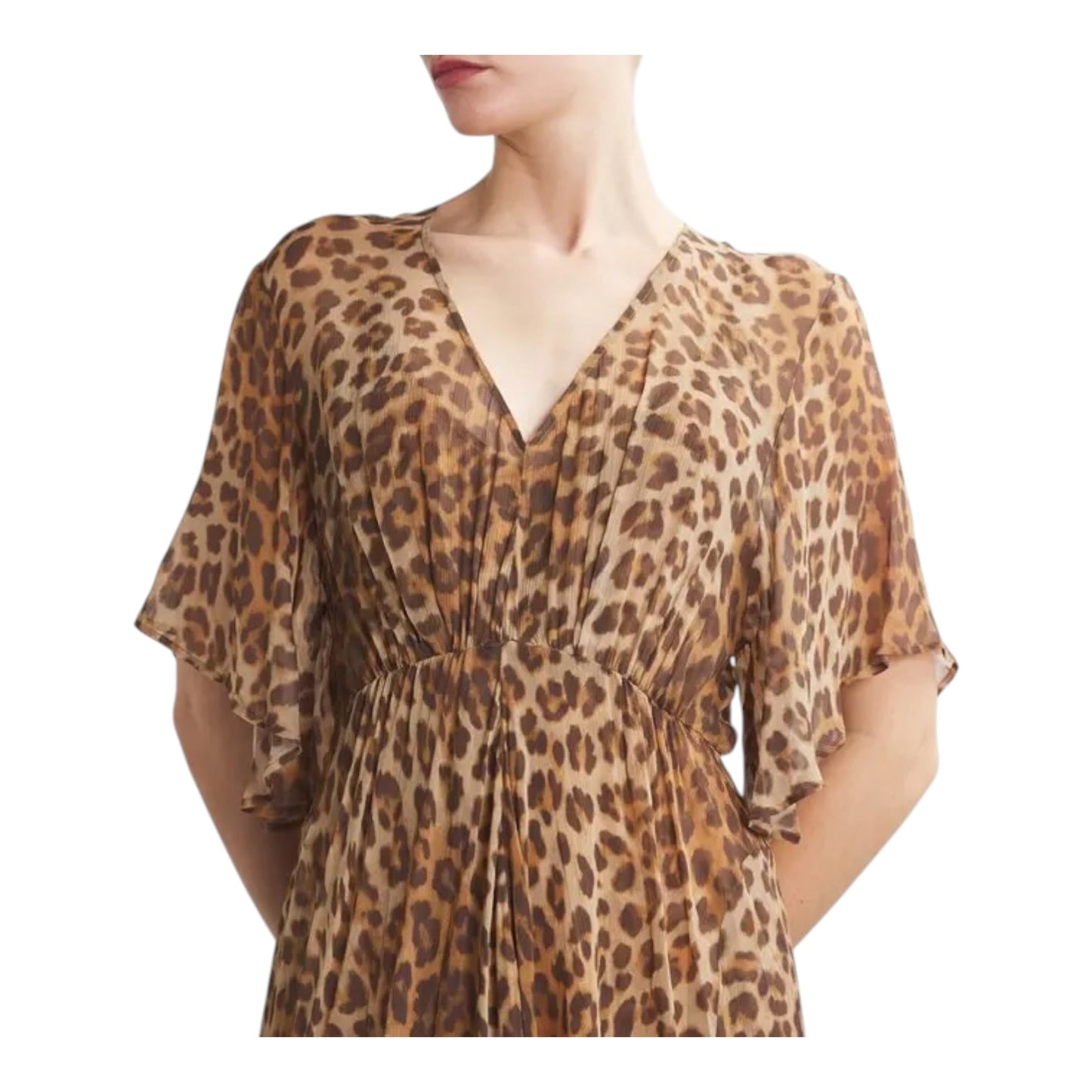Maje Leopard Print Maxi Dress - 10