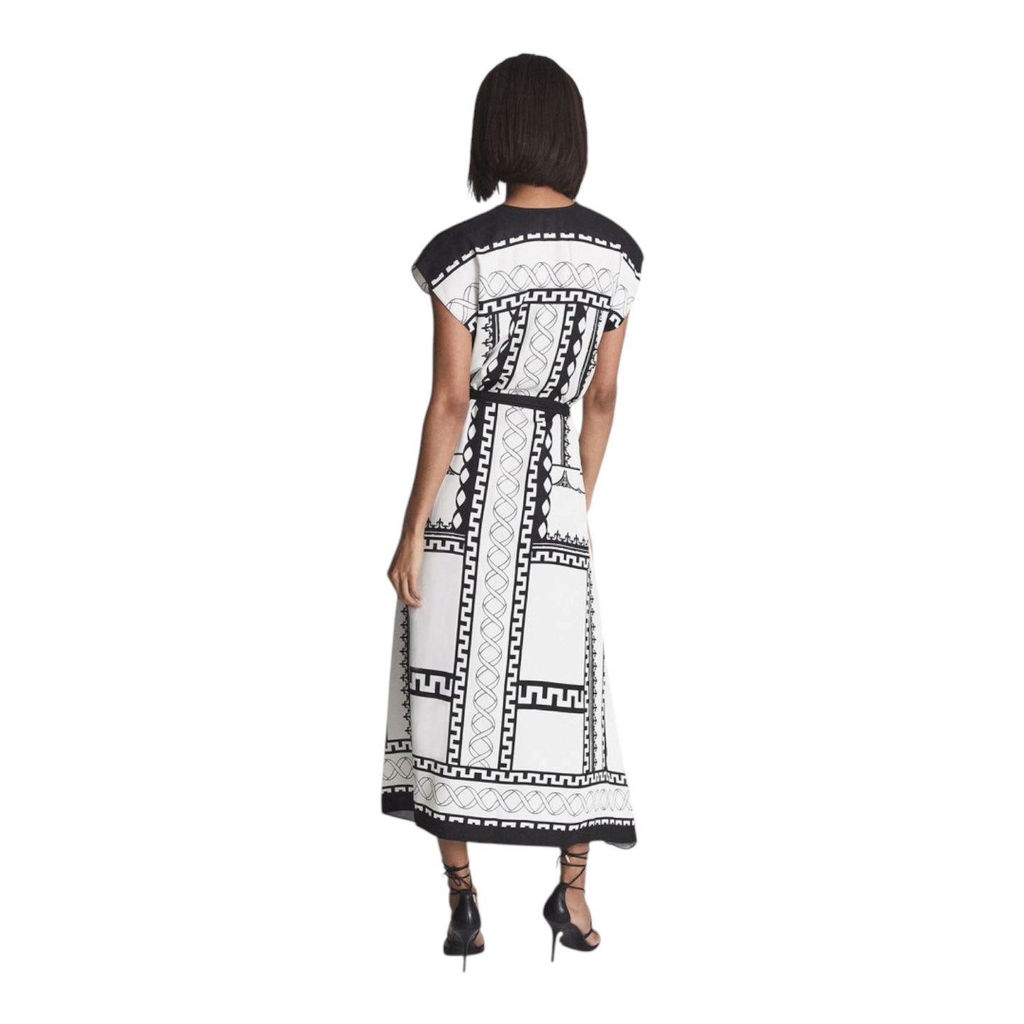 Reiss Hayley Scarf Print Dress - 14