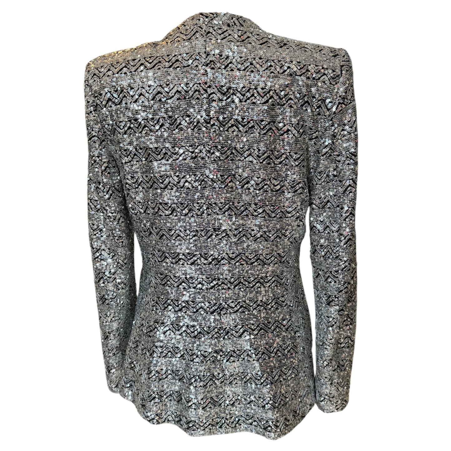 Zara Silver Sequin Blazer - 12