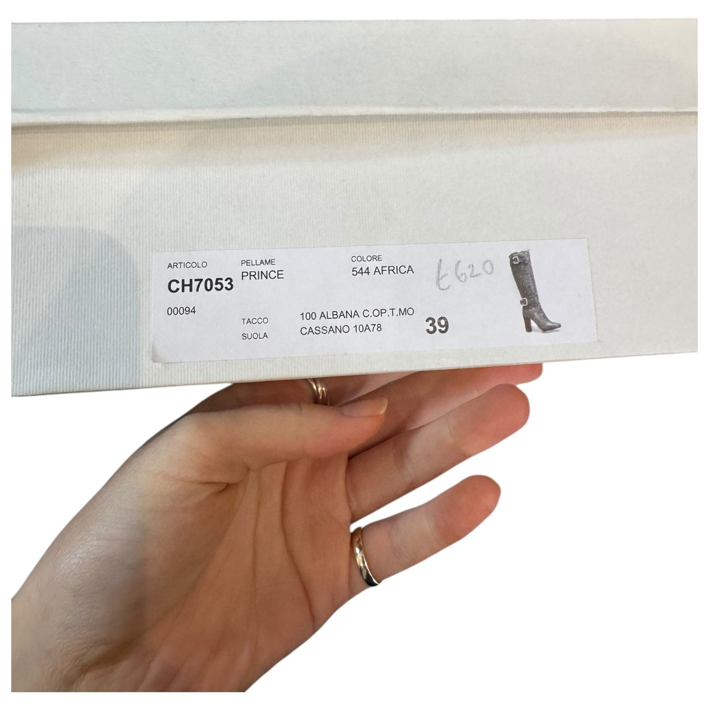 Chloe Dark Brown Knee High Boots - 39 / 6