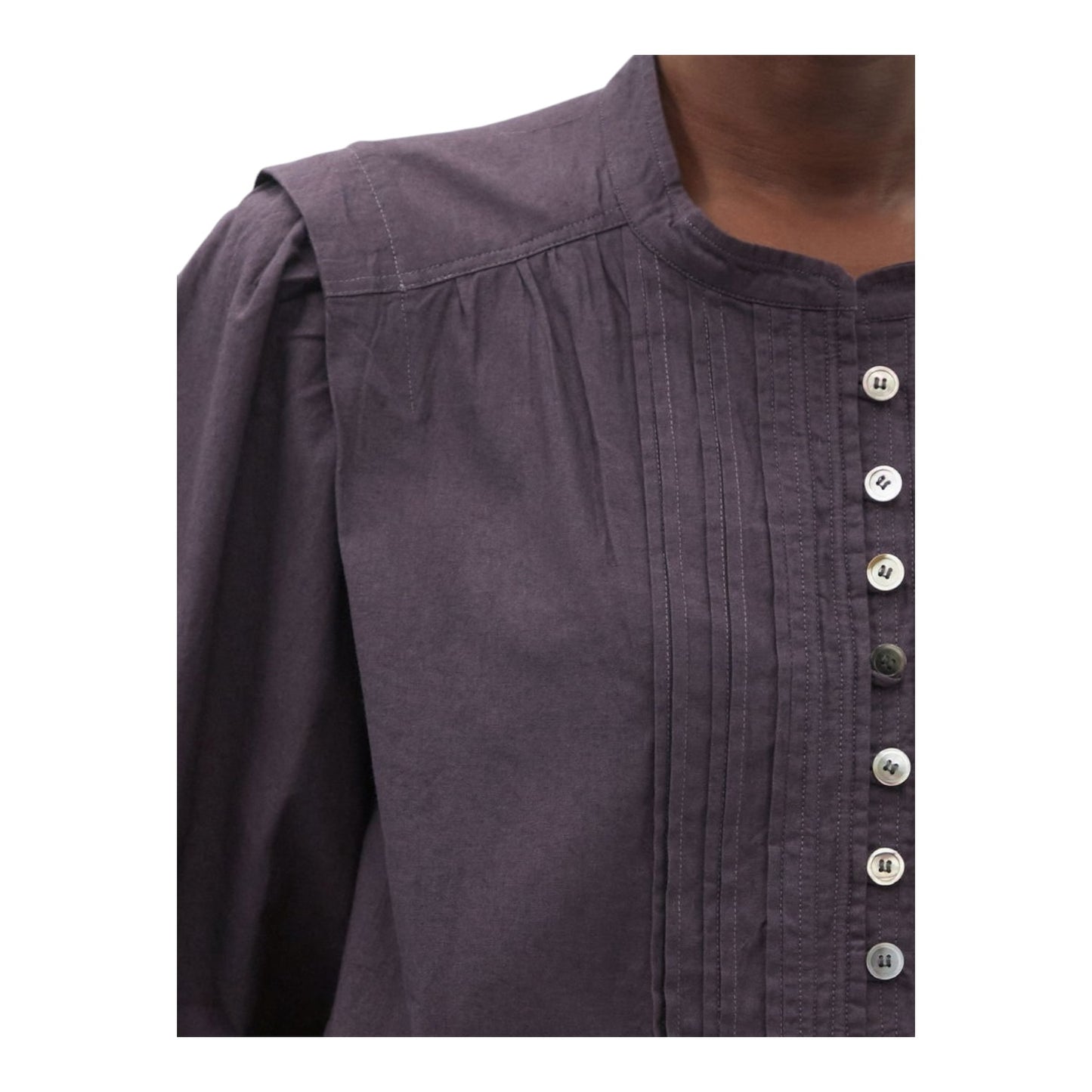 Marant Étoile Okina Pintucked Cotton Blouse - 14