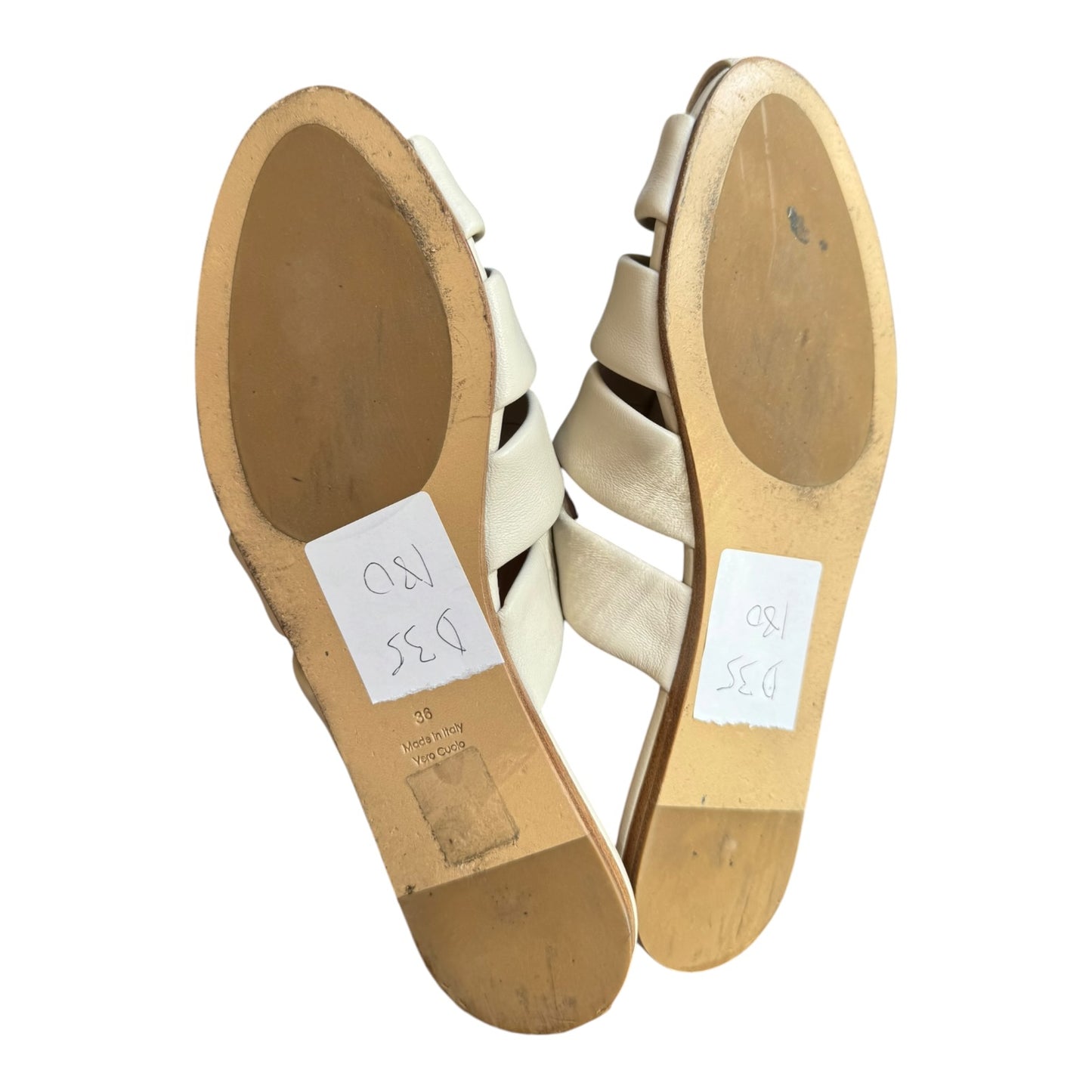 Jenni Kayne Cream Fisherman Slides - 36/3