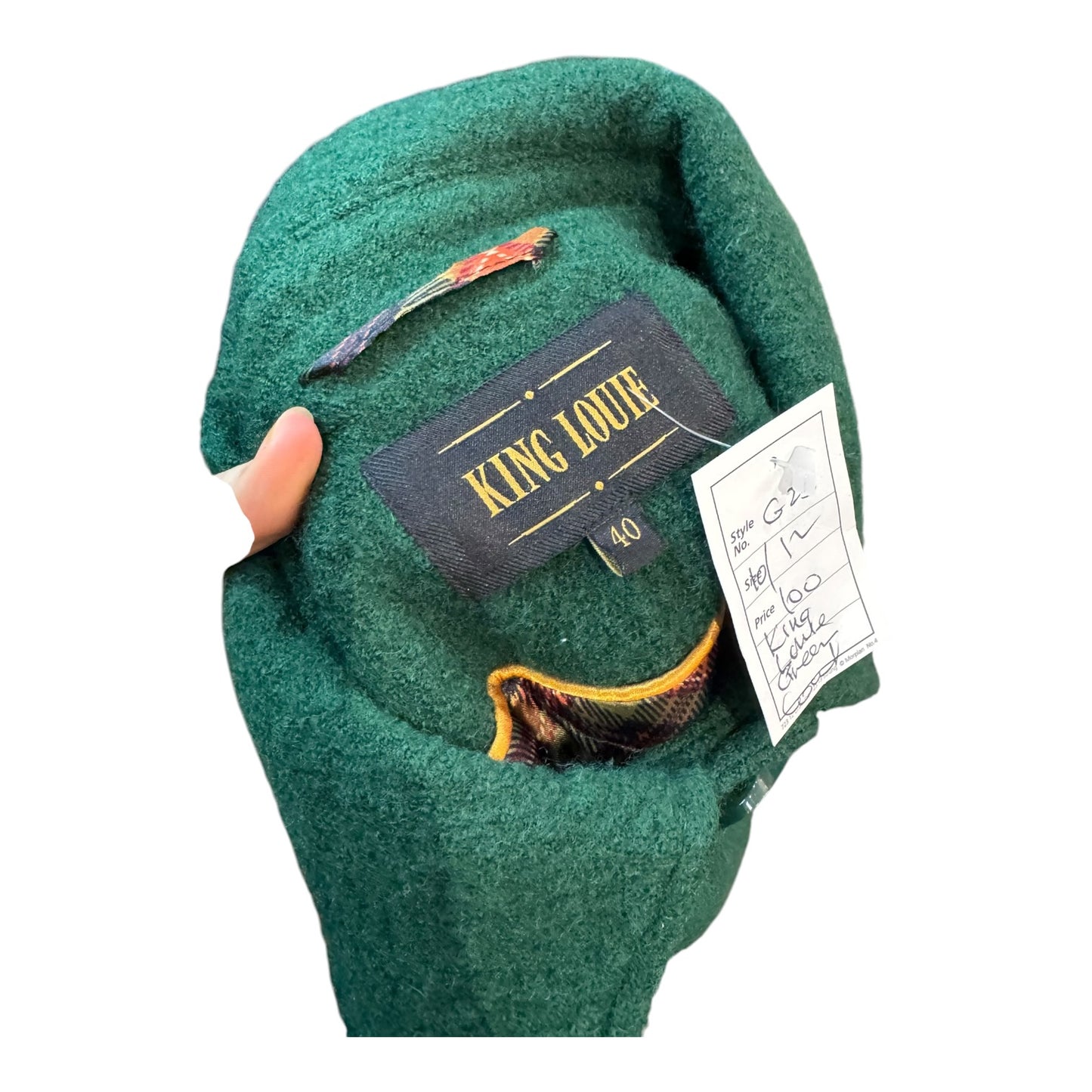 King Louie Green Wool Coat - 10