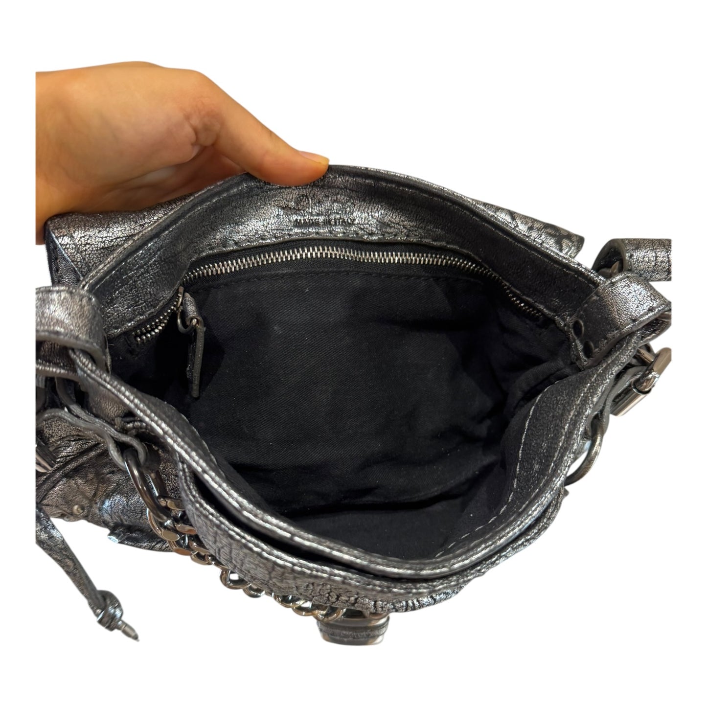 Chloe Paddington Silver Shoulder Bag