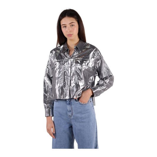 Weekend Max Mara Silver 'Aldeno' Shirt - 10/12