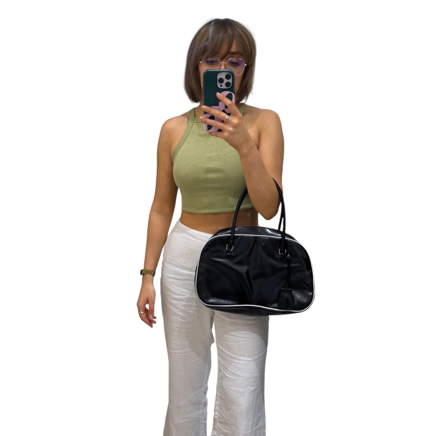 Prada Black Bowling Bag
