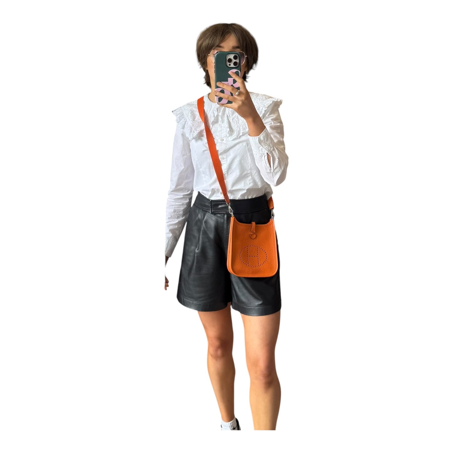 Hermès Mini Evelyne 16 Cross Body Bag in Orange - NEW