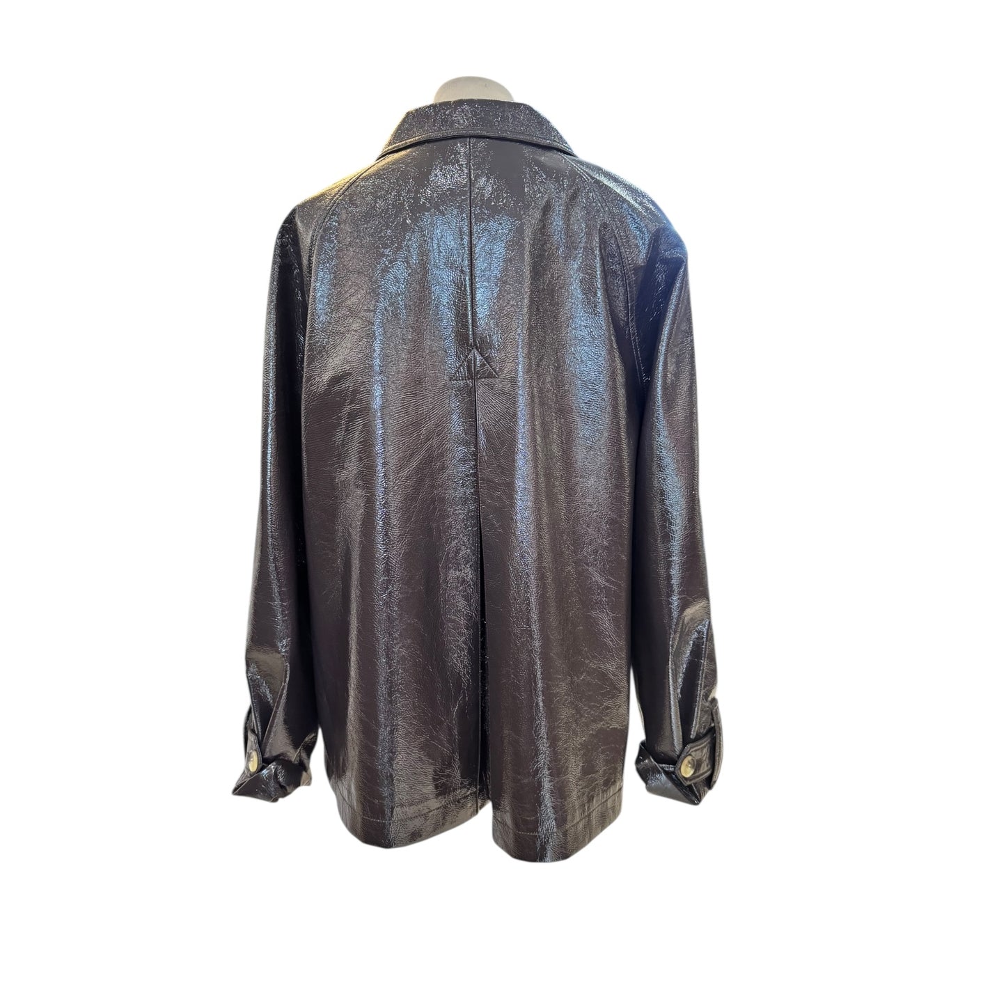 Summum Chocolate Brown Patent Jacket - 16