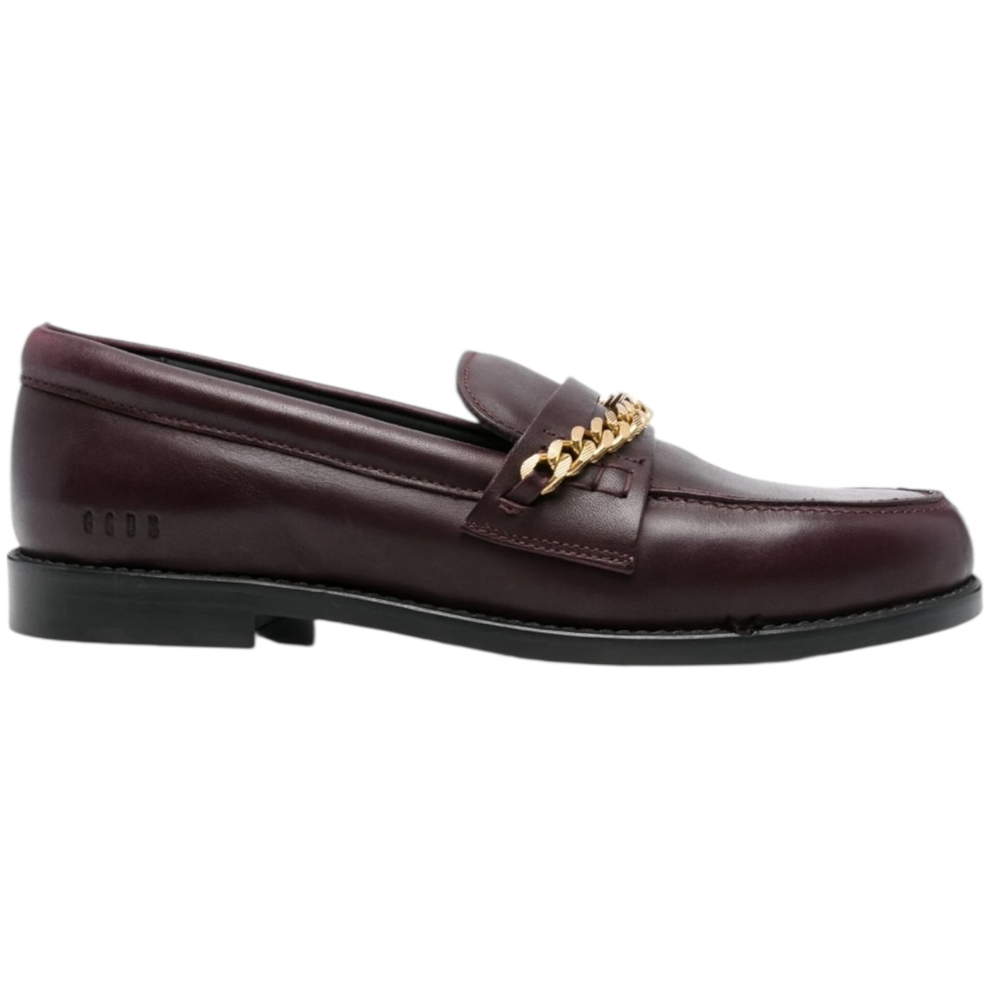 Golden Goose Burgundy Jerry Chain-Linked Loafers - 37/4