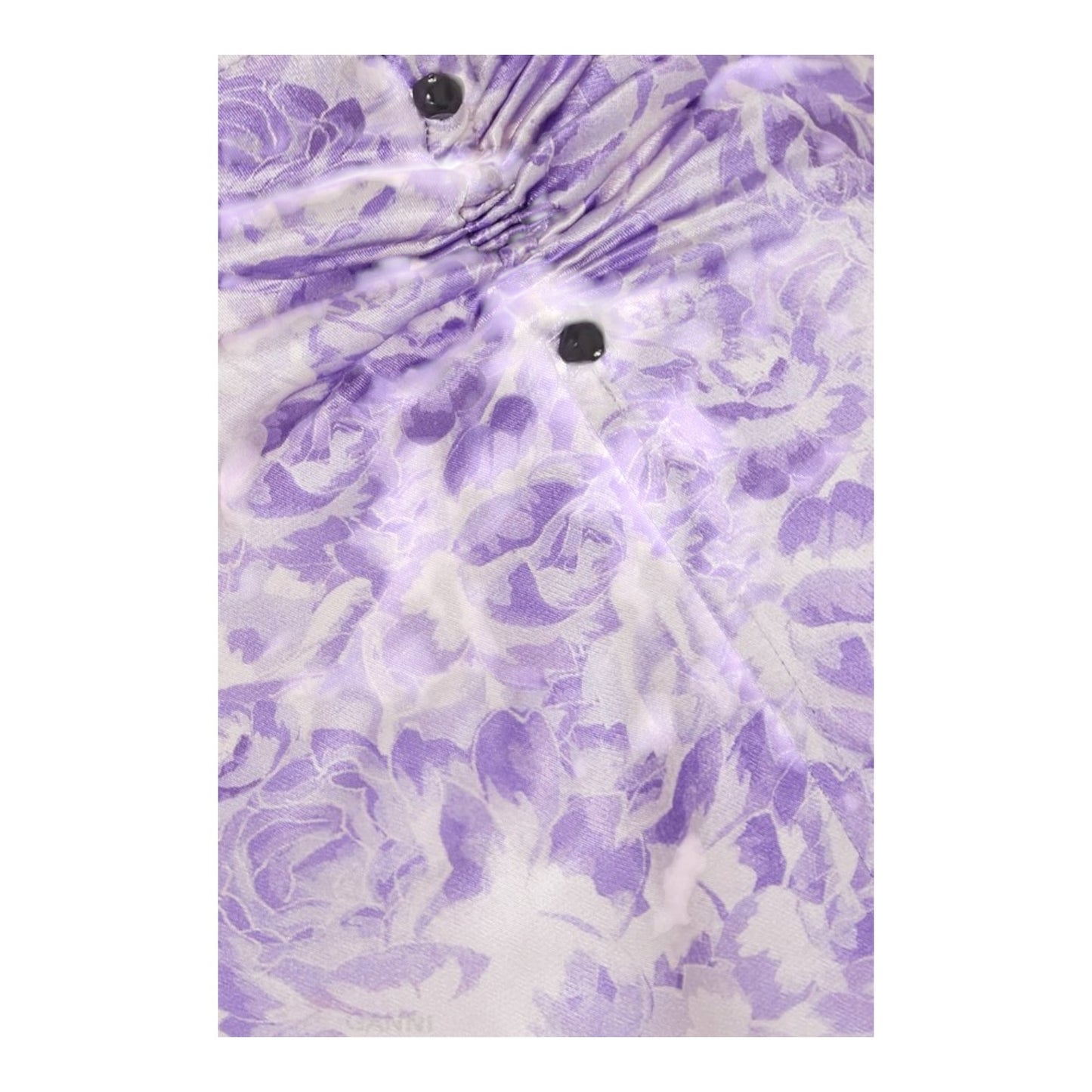 Ganni Purple Floral Midi Skirt - 10