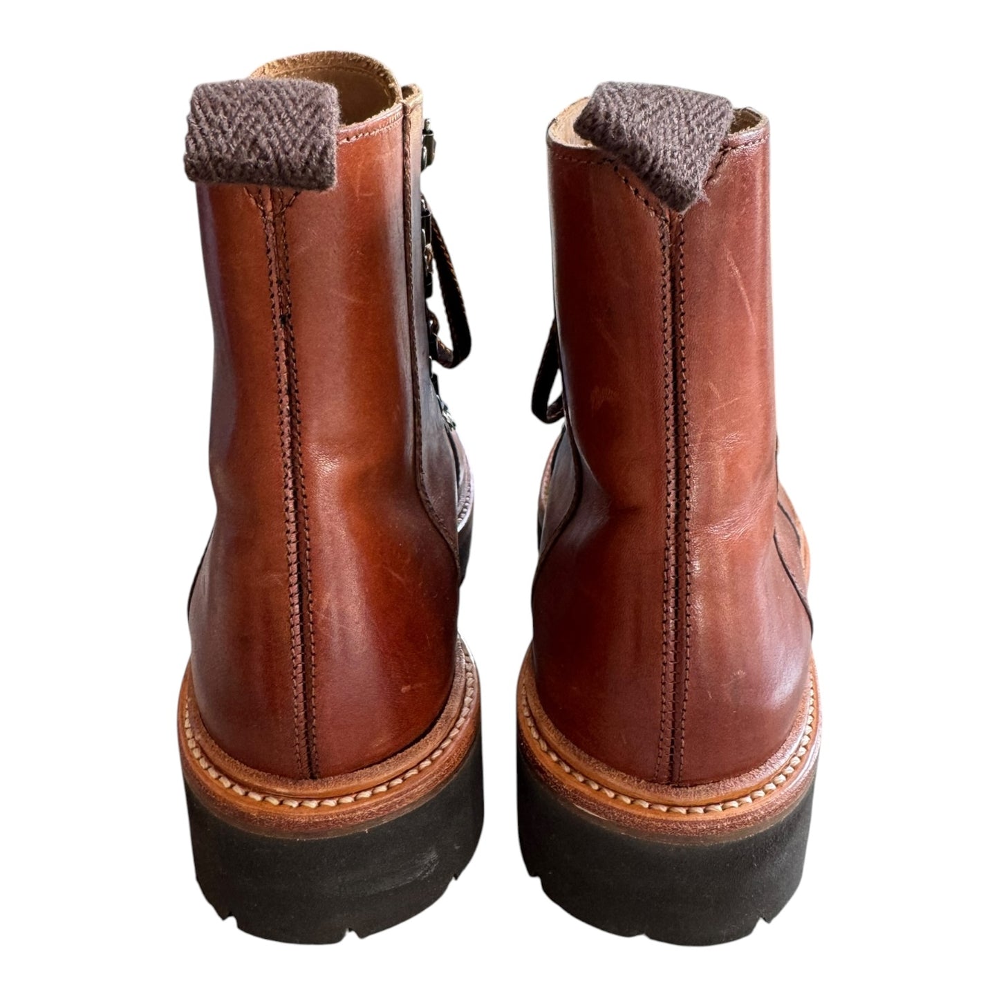 Grenson Nanette Hand Painted Leather Hiking Style Boots - 38/5