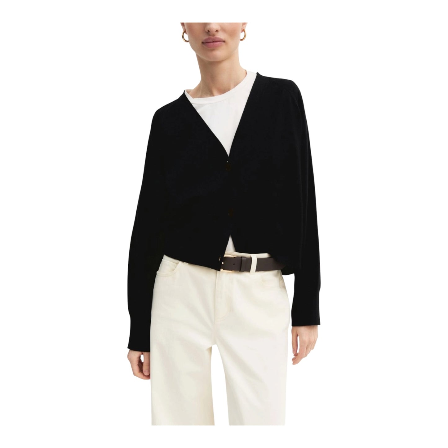 Emme Black Crop Cardigan - 10