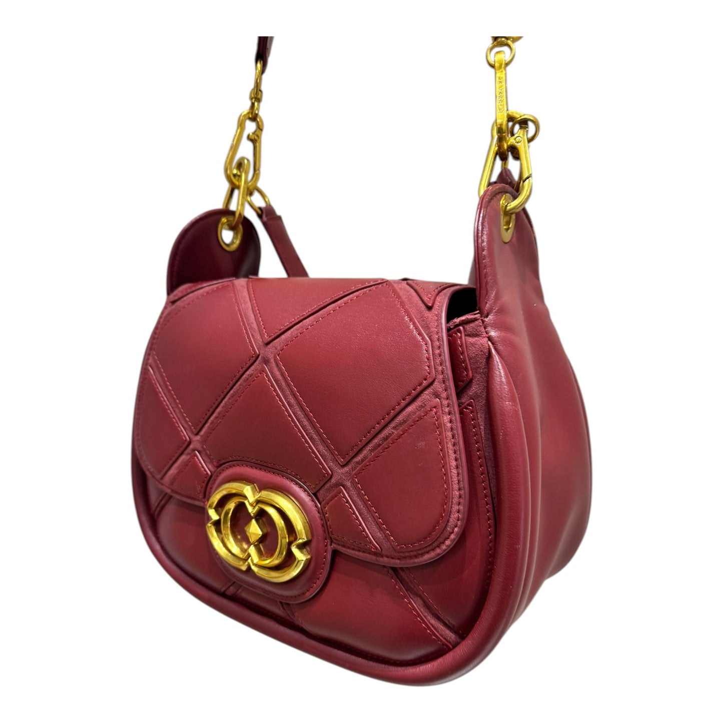 La Carrie Burgundy Bag with Two Straps