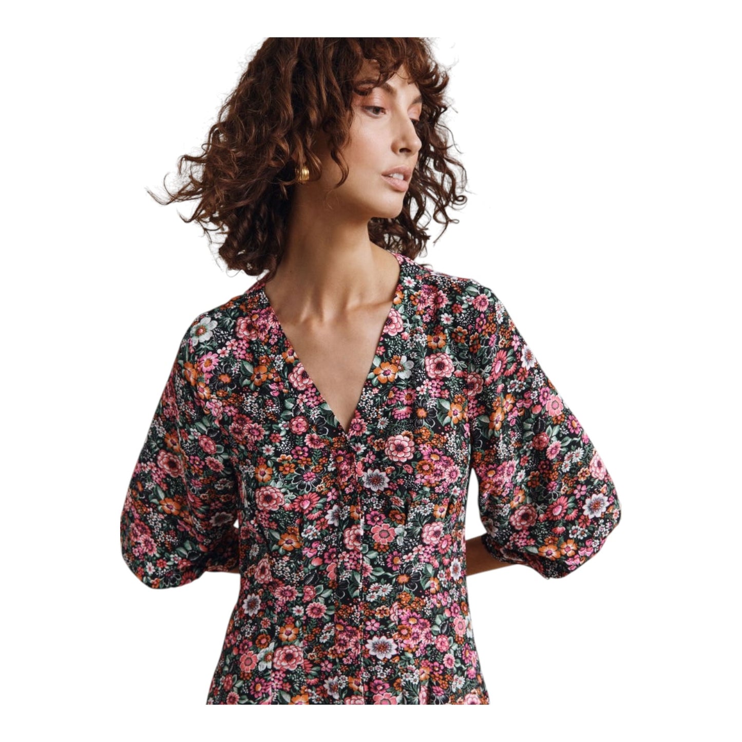 Ghost Fleur Wildflowers Print Maxi Dress - 10