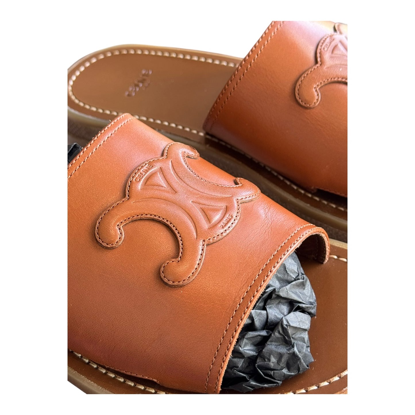 Celine Triomphe Slides - 38/5
