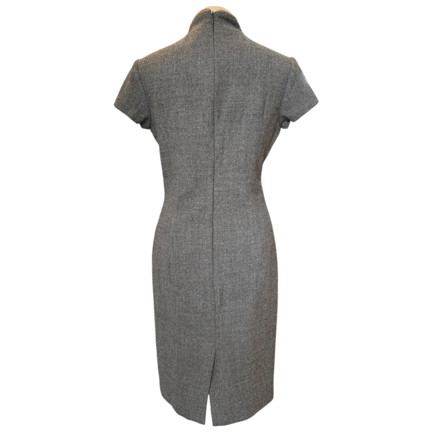 Alexander McQueen Grey Zip Detail Dress - 12