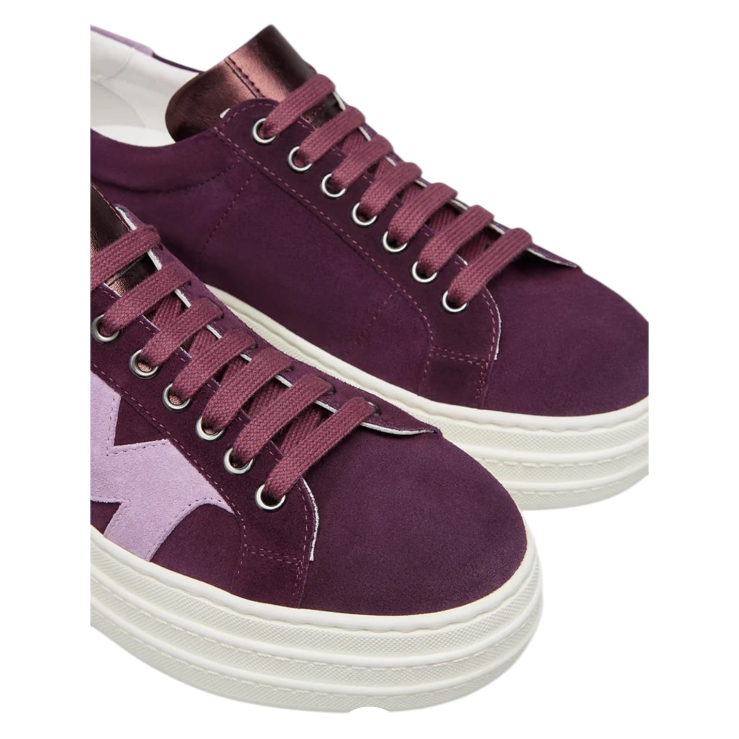 Marco Moreo Madonna Burgundy and Pink Platform Trainers - 40/7 - NEW