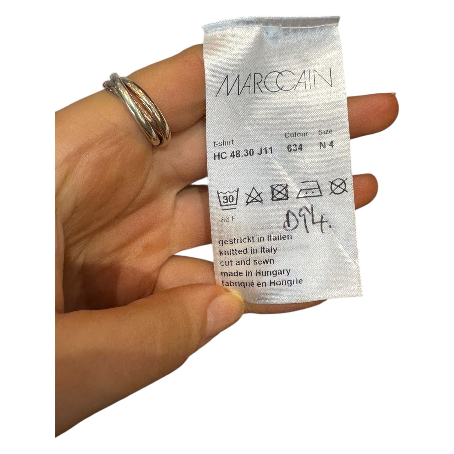 Marc Cain Tan and Black Animal Print Polo Neck Top - 14