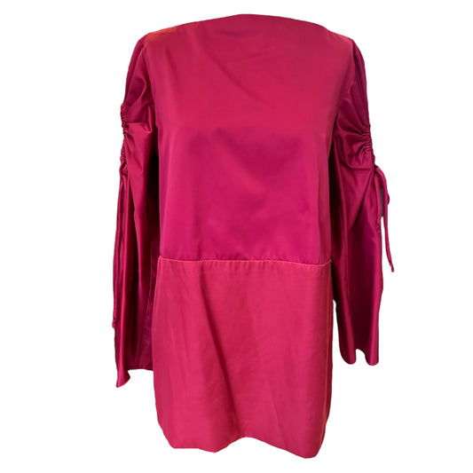 SportMax Raspberry Red Satin Top - 10