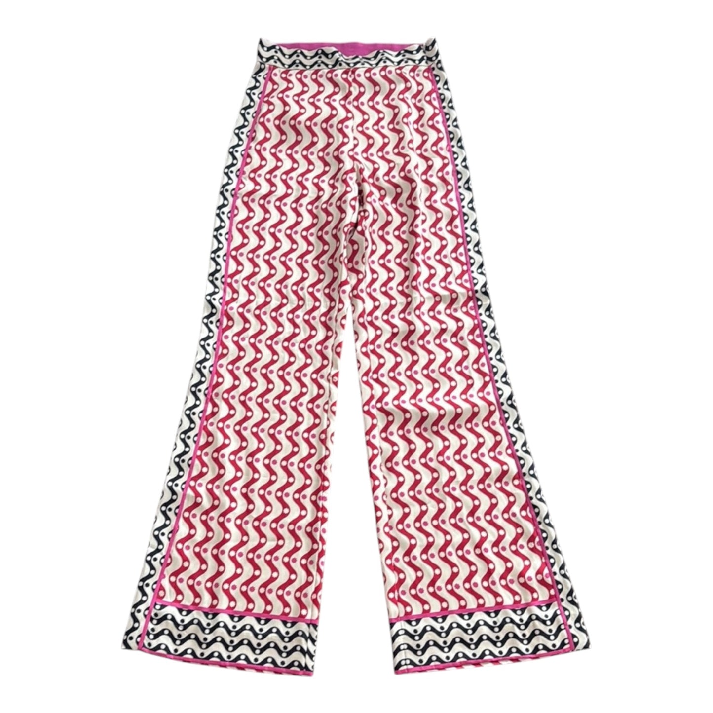 Sandro x Louis Barthelemy Pink Red Pattern Trousers - 10