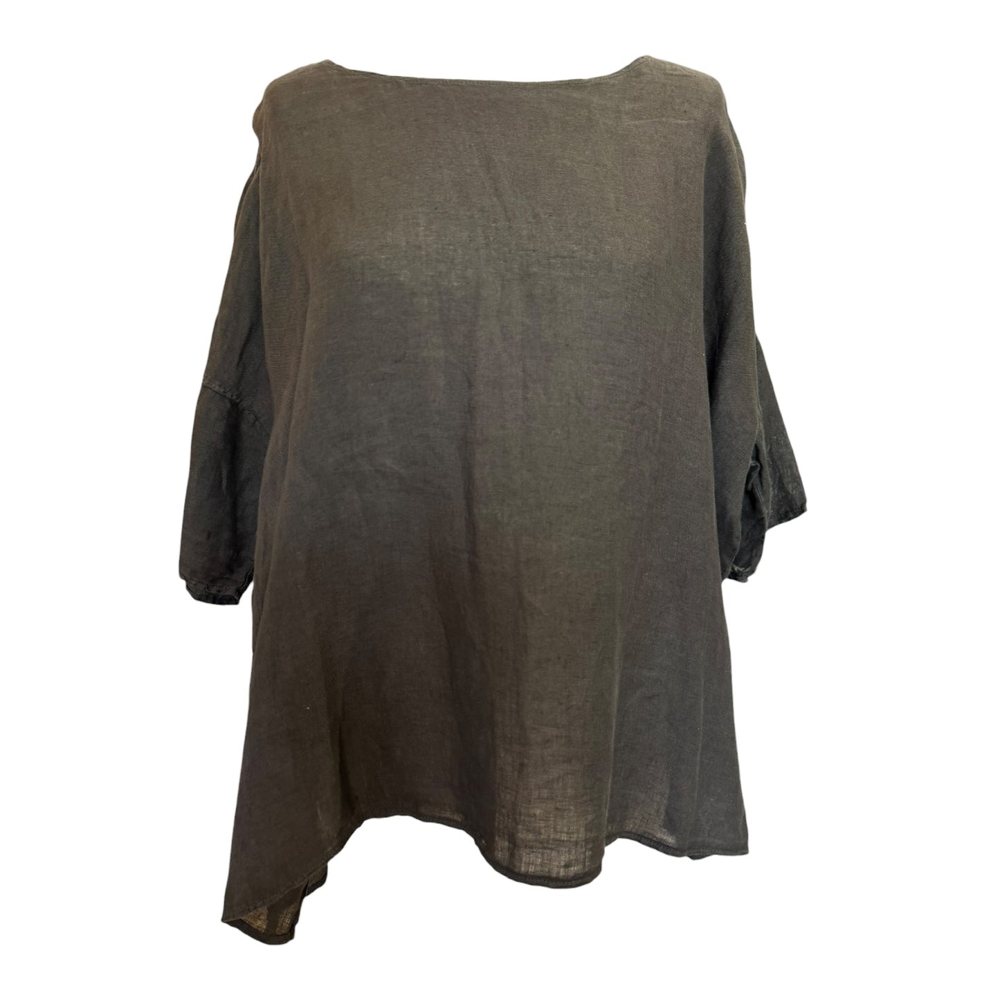 Album Di Famiglia Black Linen Top - 10/12/14