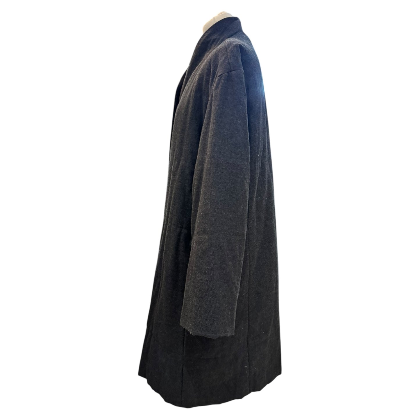 Toast Wool and Cotton Dark Grey Coat - 16/18