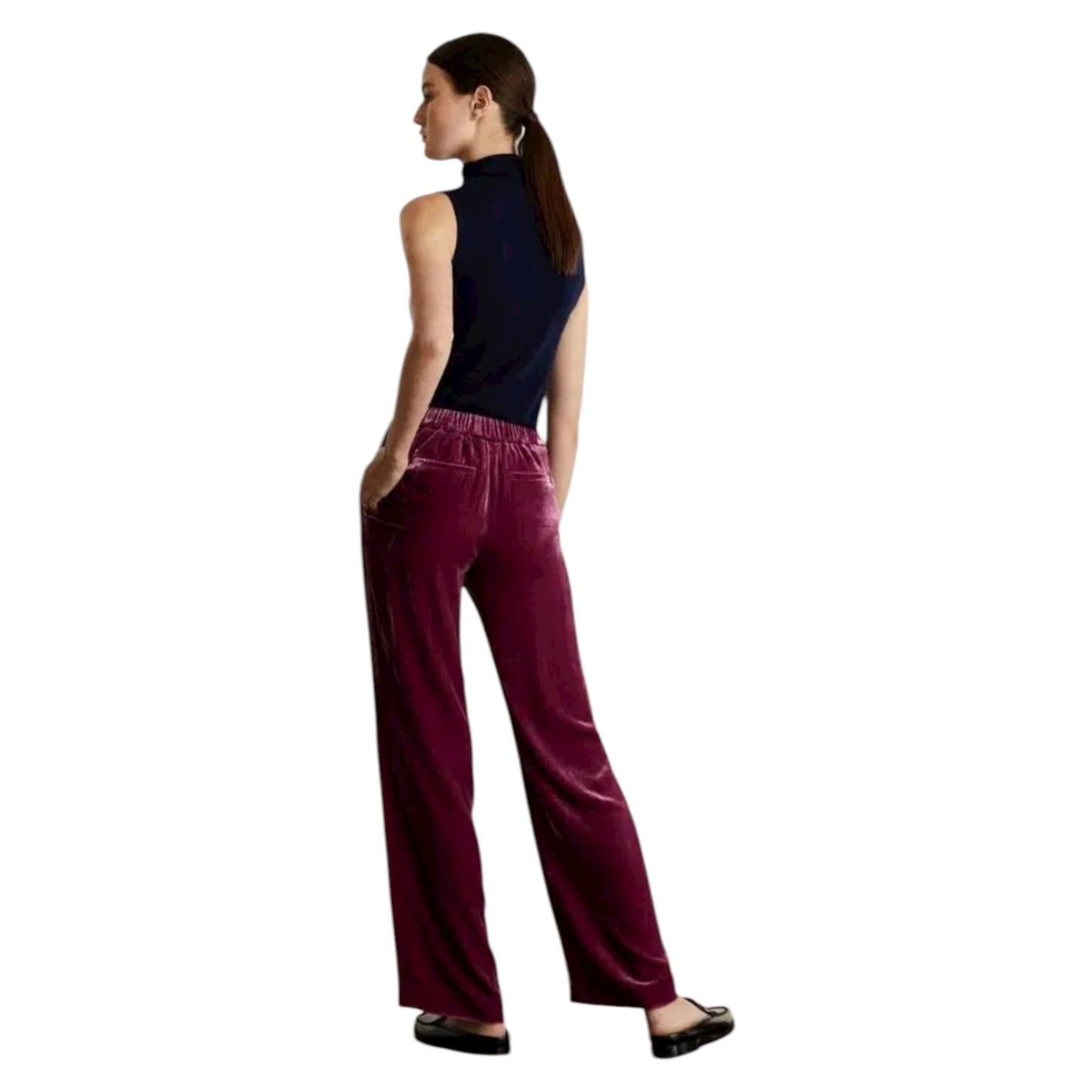 Jaeger Pink Maroon Velvet Suit - 12/14