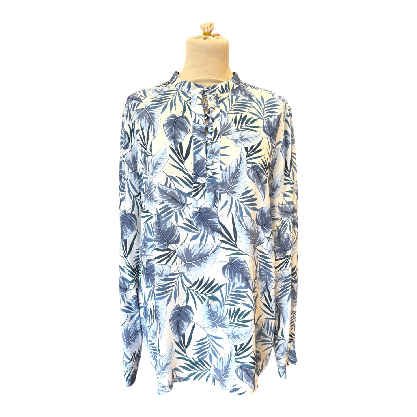 Marella Silk Salto Leaf Print Shirt - 14