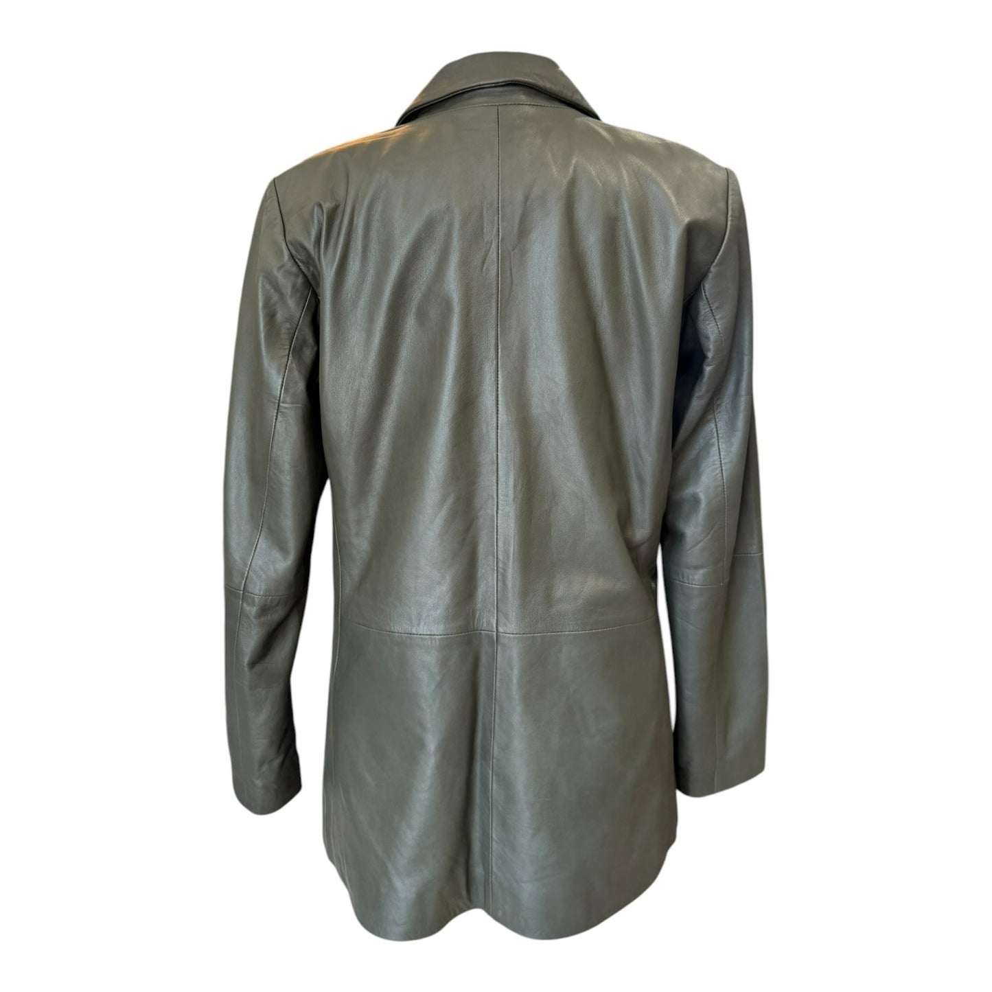 Part Two Khaki Lambs Leather Blazer - 10
