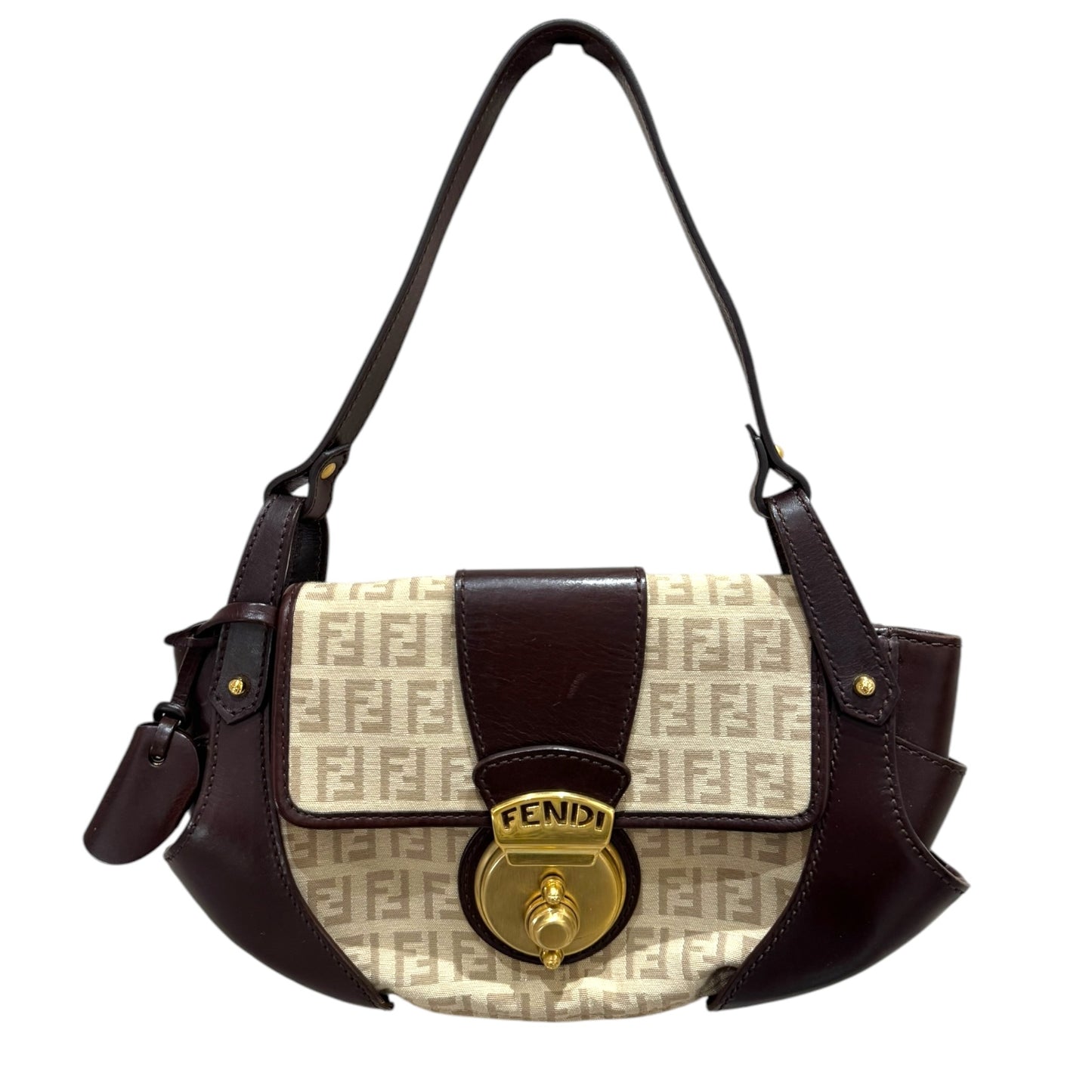 Fendi Beige and Brown Zucchino Bag