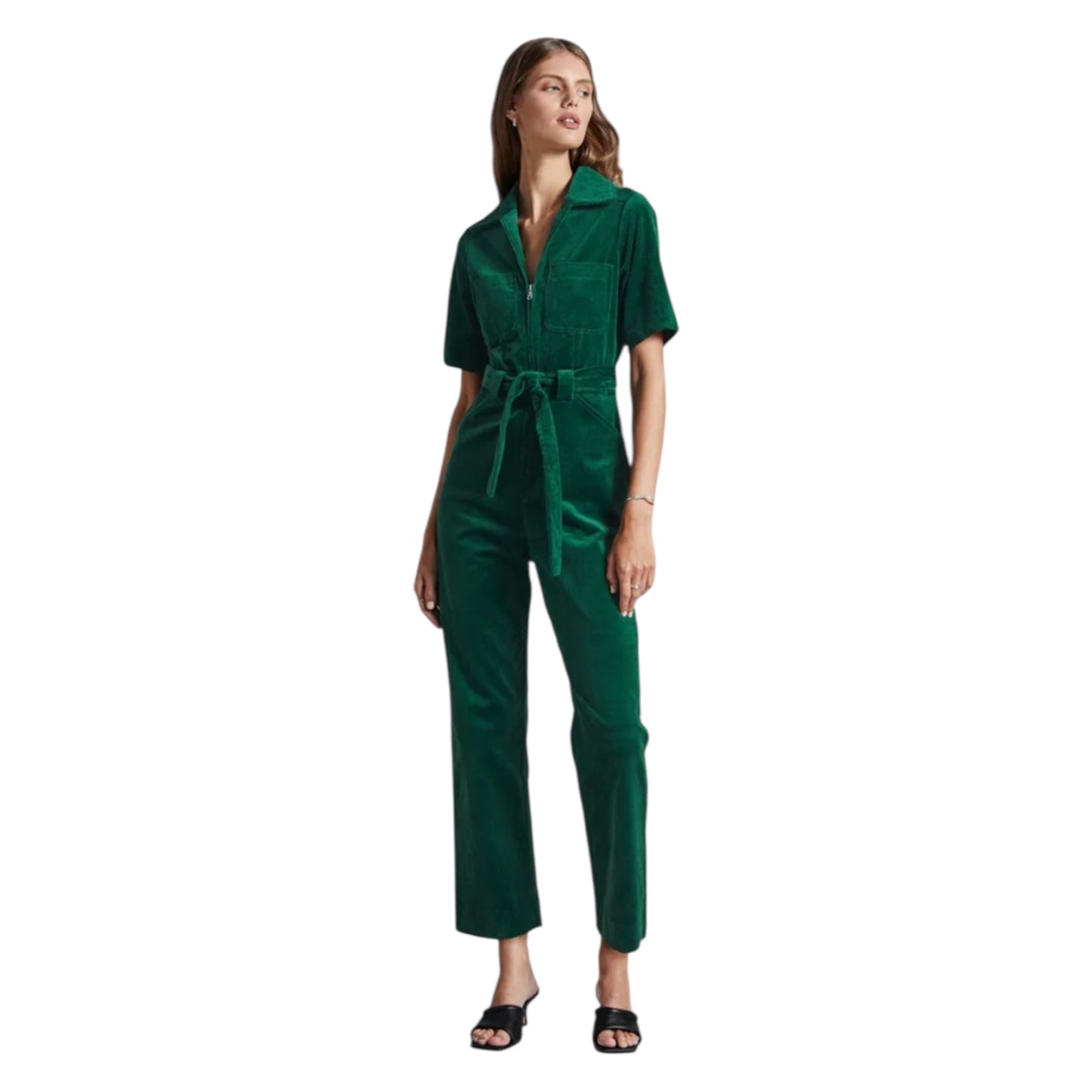 & Other Stories Green Cord Jumpsuit - 10