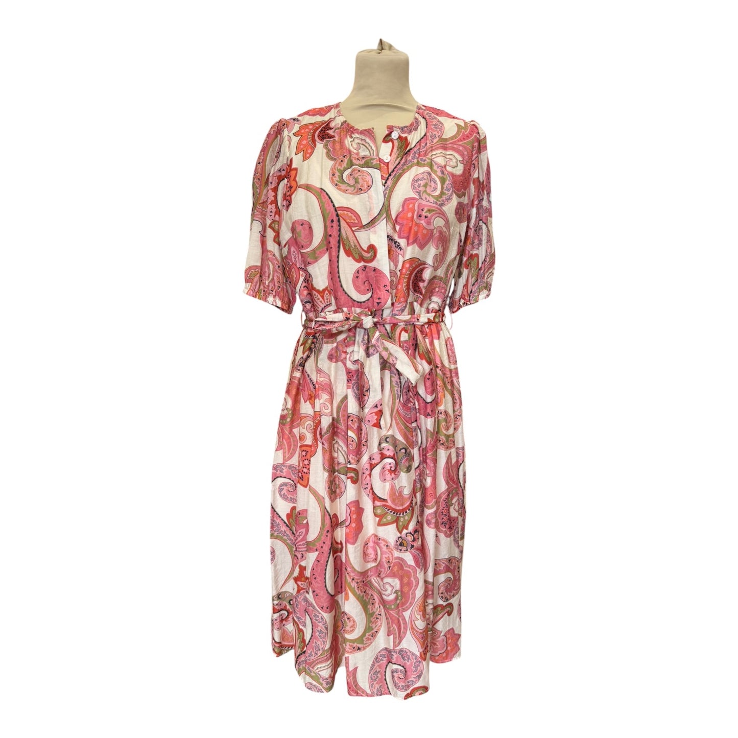 Costa Mani Daffodil Dress in Pink Flower - 10/12 - NEW