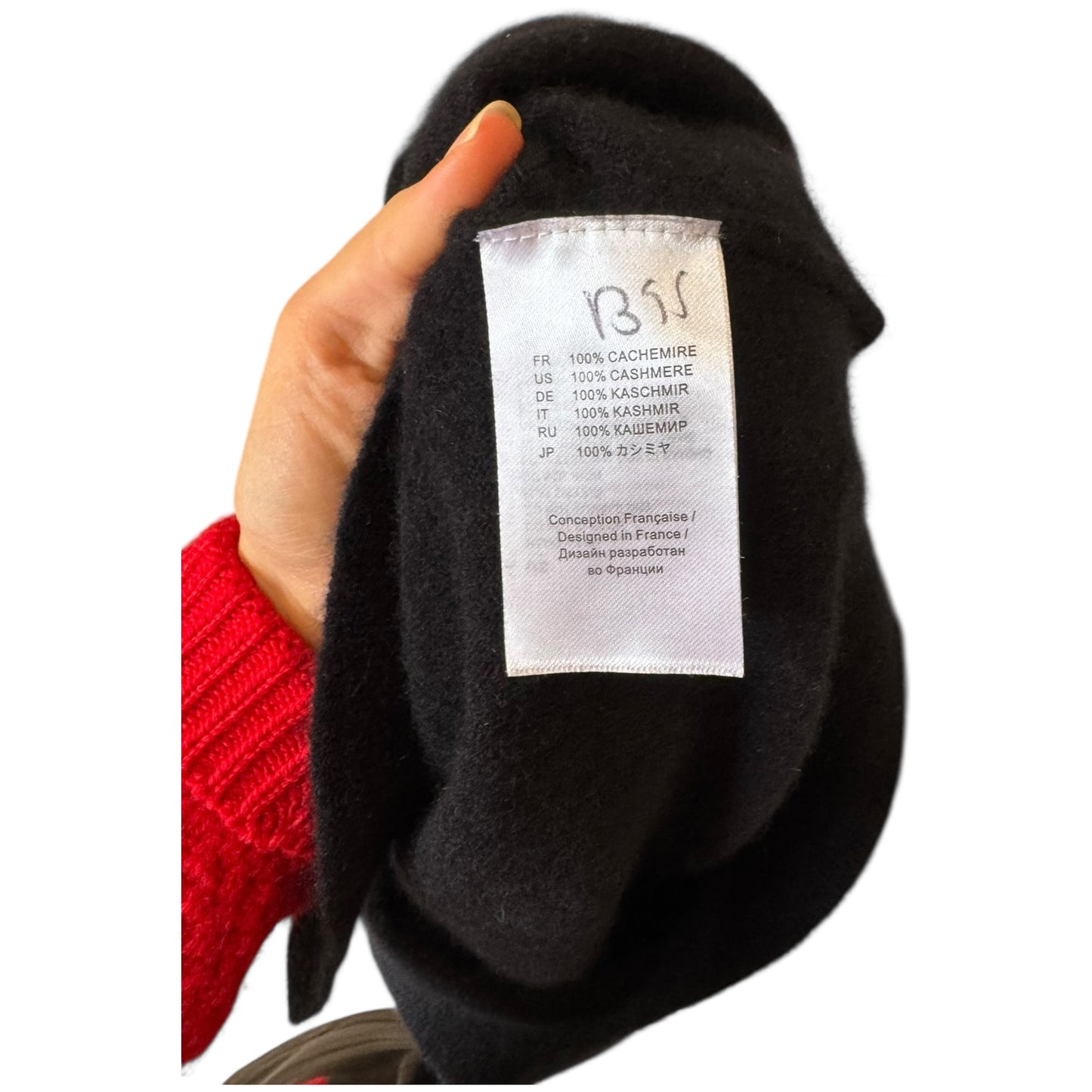 Estheme Studio Black Cashmere V Neck Jumper Dress - 12
