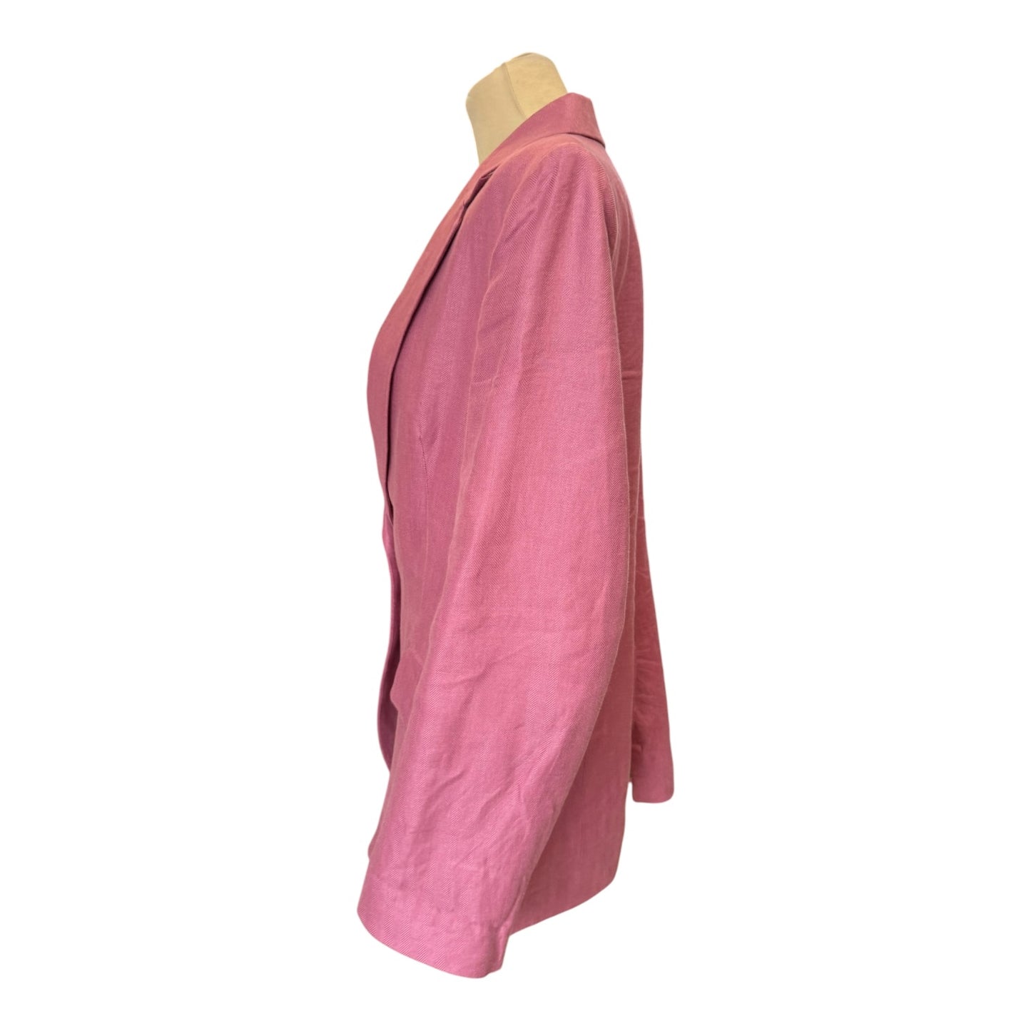 Jigsaw Pink Gibson Irish Linen Blazer - 12