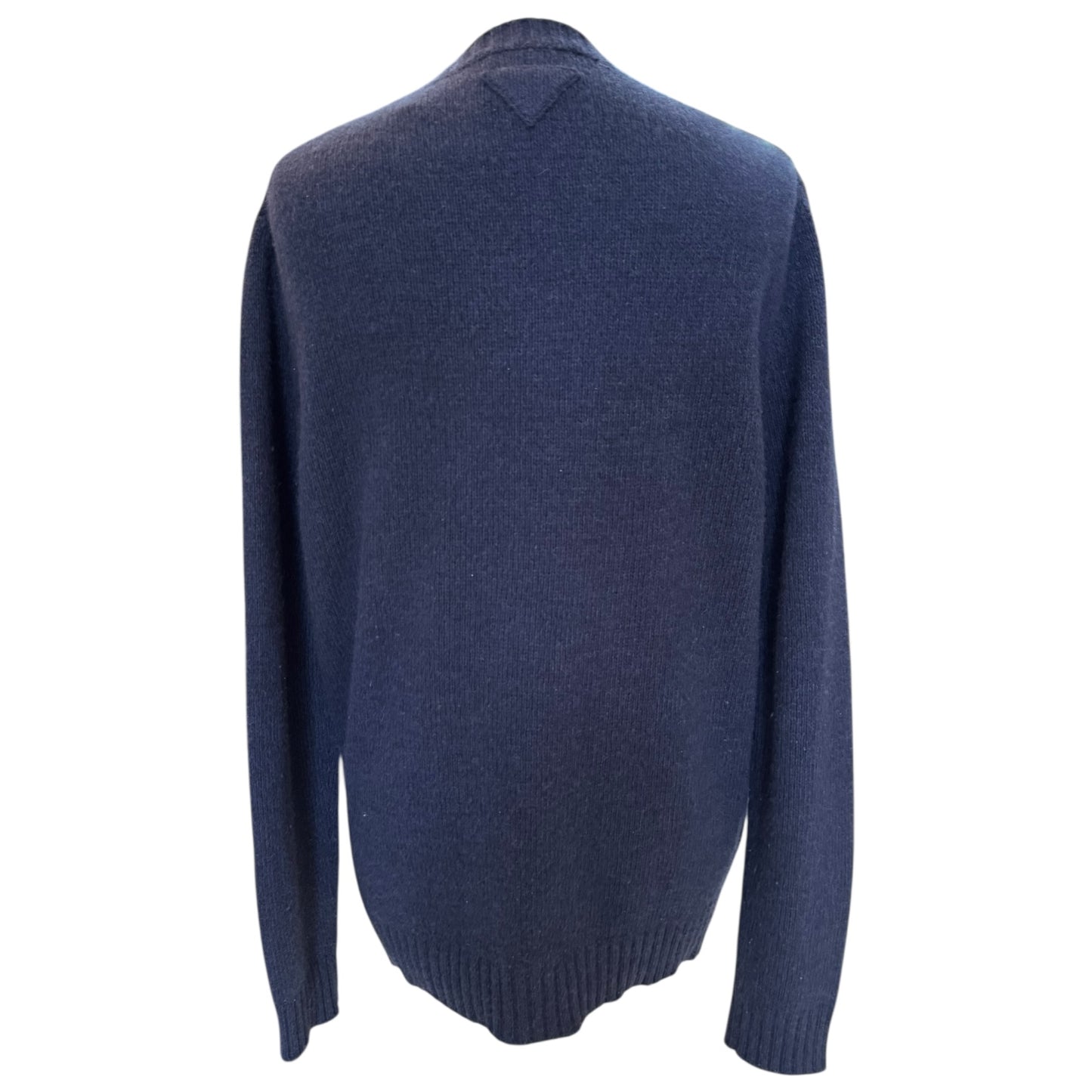 Prada Navy Longline Wool and Cashmere Cardigan - 10/12