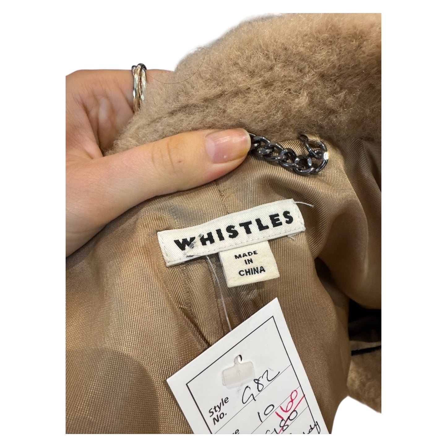 Whistles Camel Teddy Coat - 10