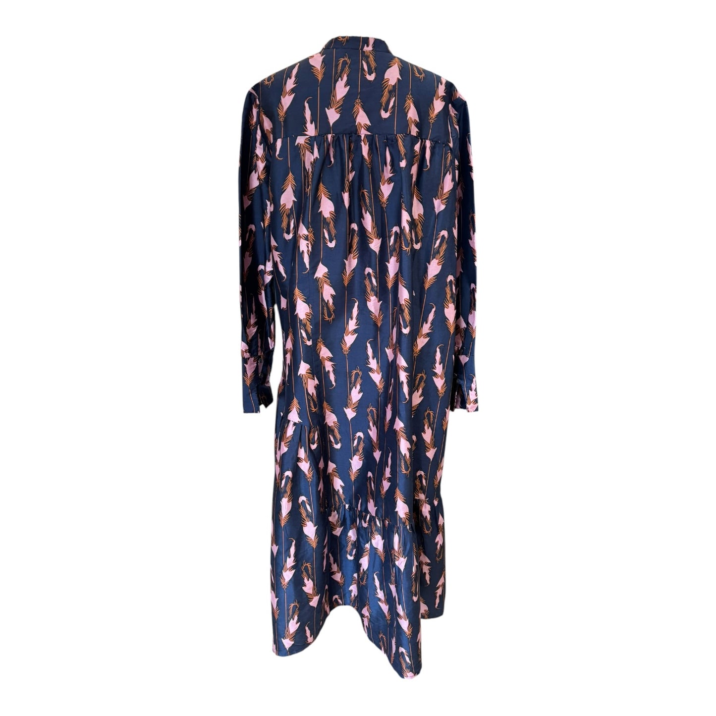 An An Londree Navy Pink Silk Dress - 10/12