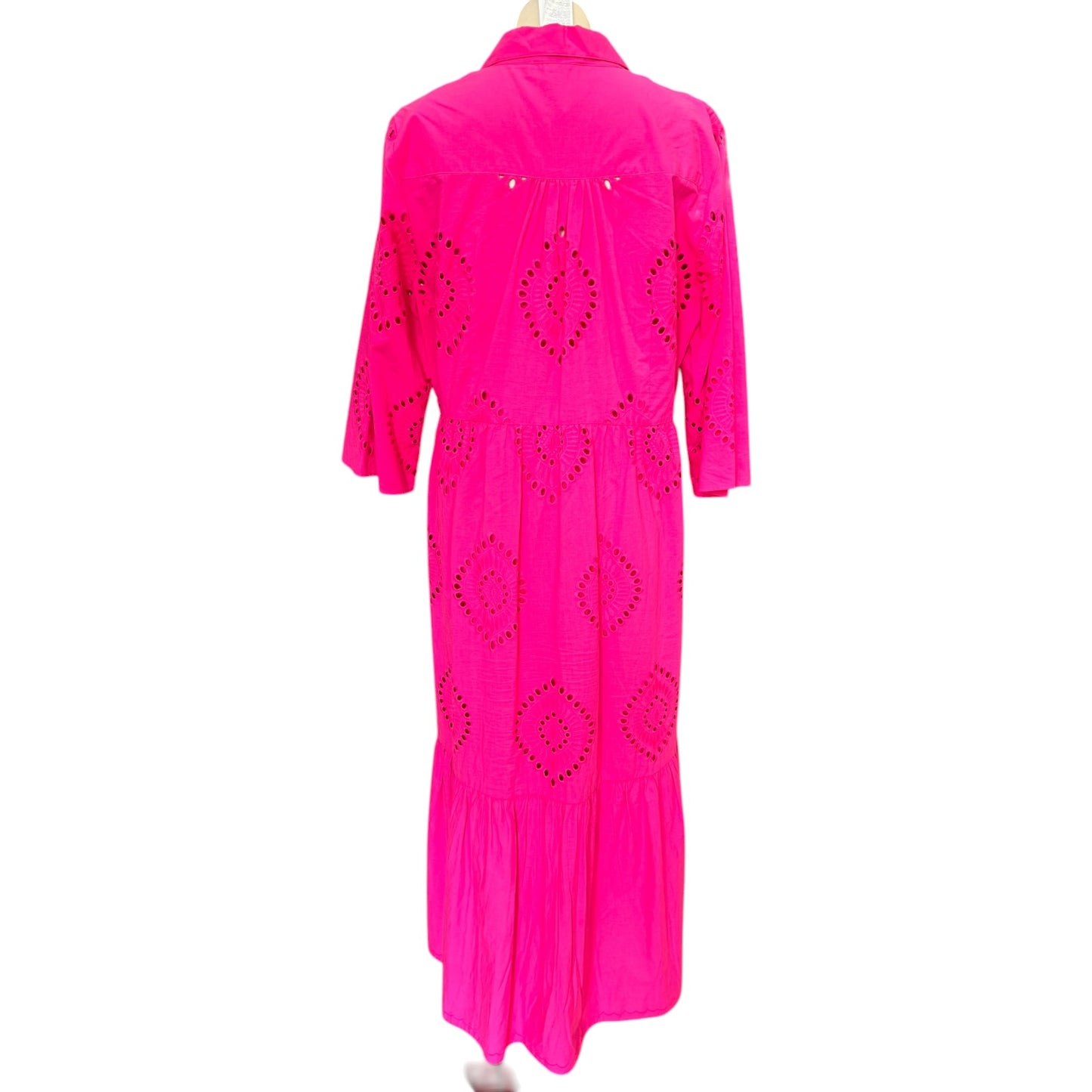 Penny Black Pink Broderie Anglaise Midi Dress - 14