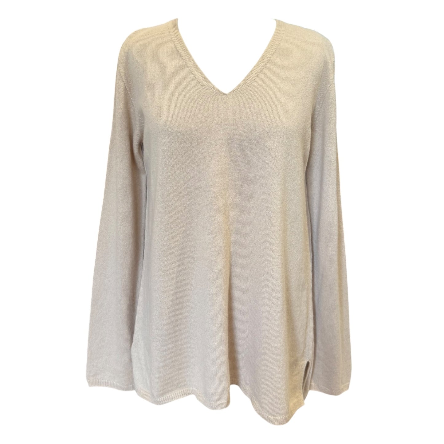 'S Max Mara Beige V Neck Sweater - 12