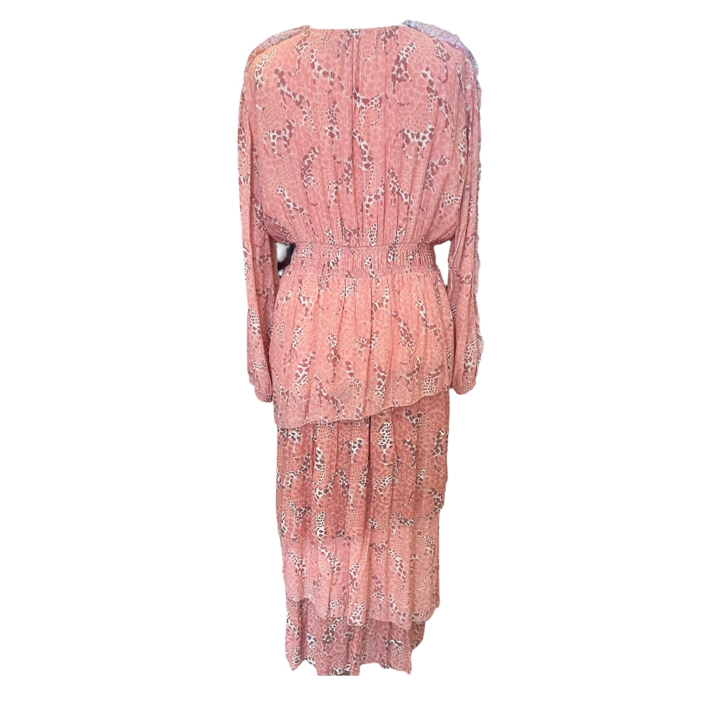 Marc Cain Peach Patterned Dress - 14