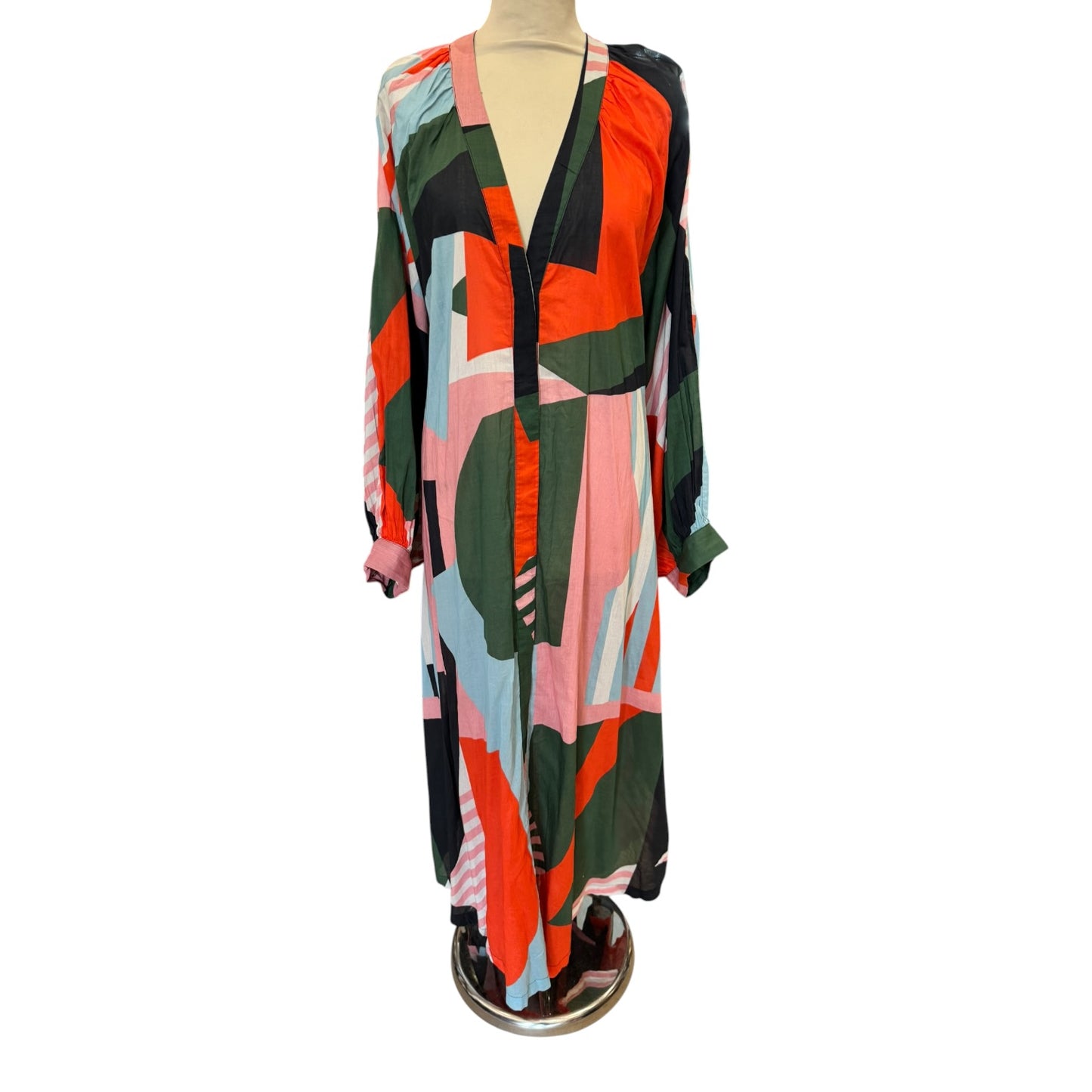 Essentiel Antwerp Abstract Cotton Maxi Dress - One Size