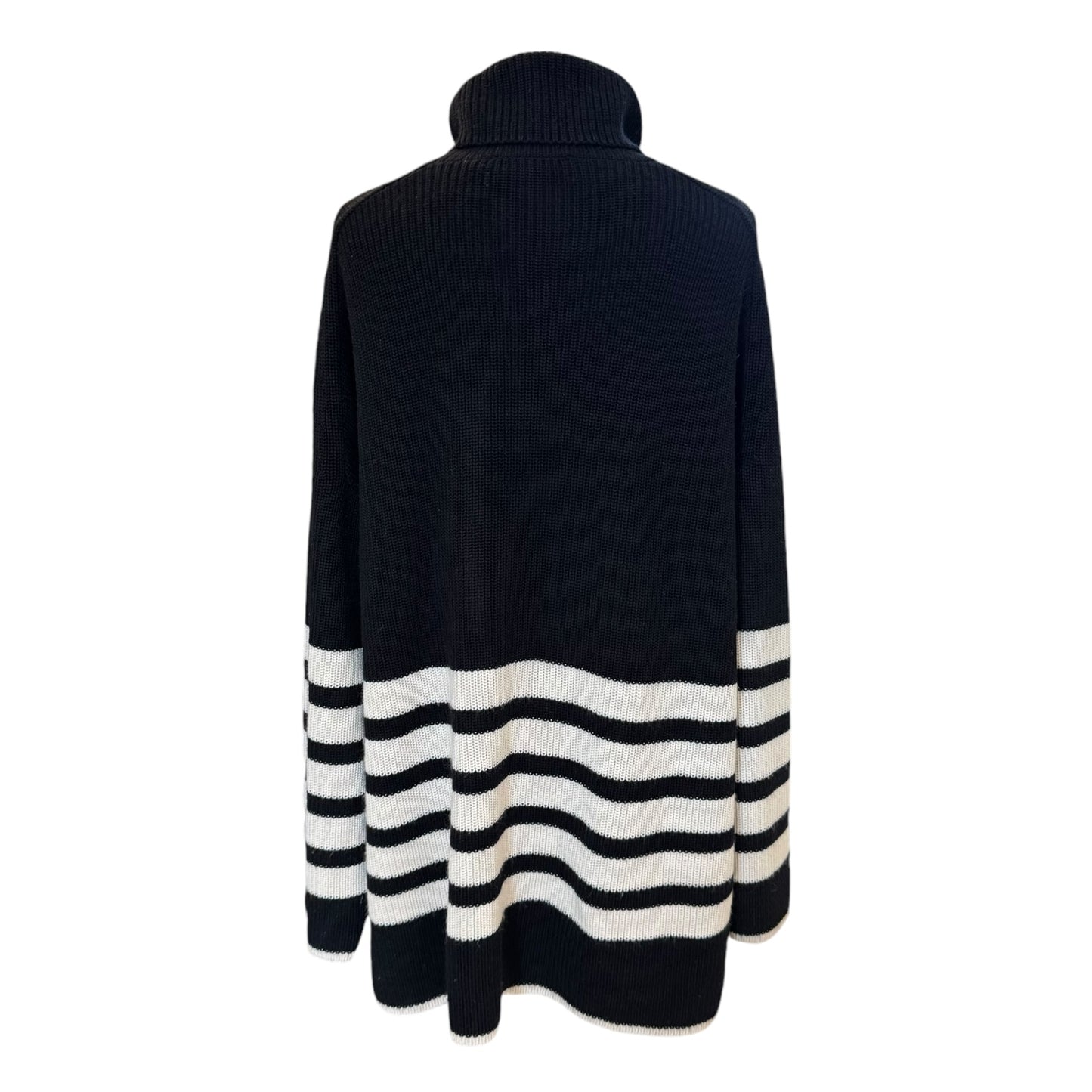 COS Black and White Roll-Neck Jumper - 14