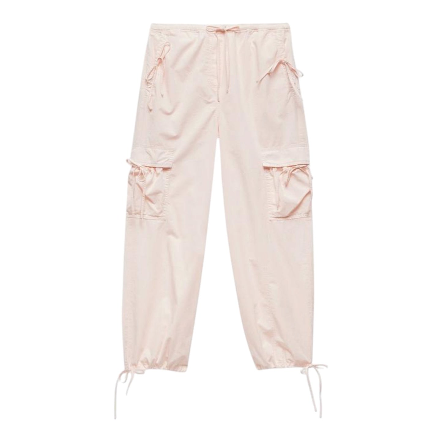 Mint Velvet Pink Parachute Cargo Trousers - 10