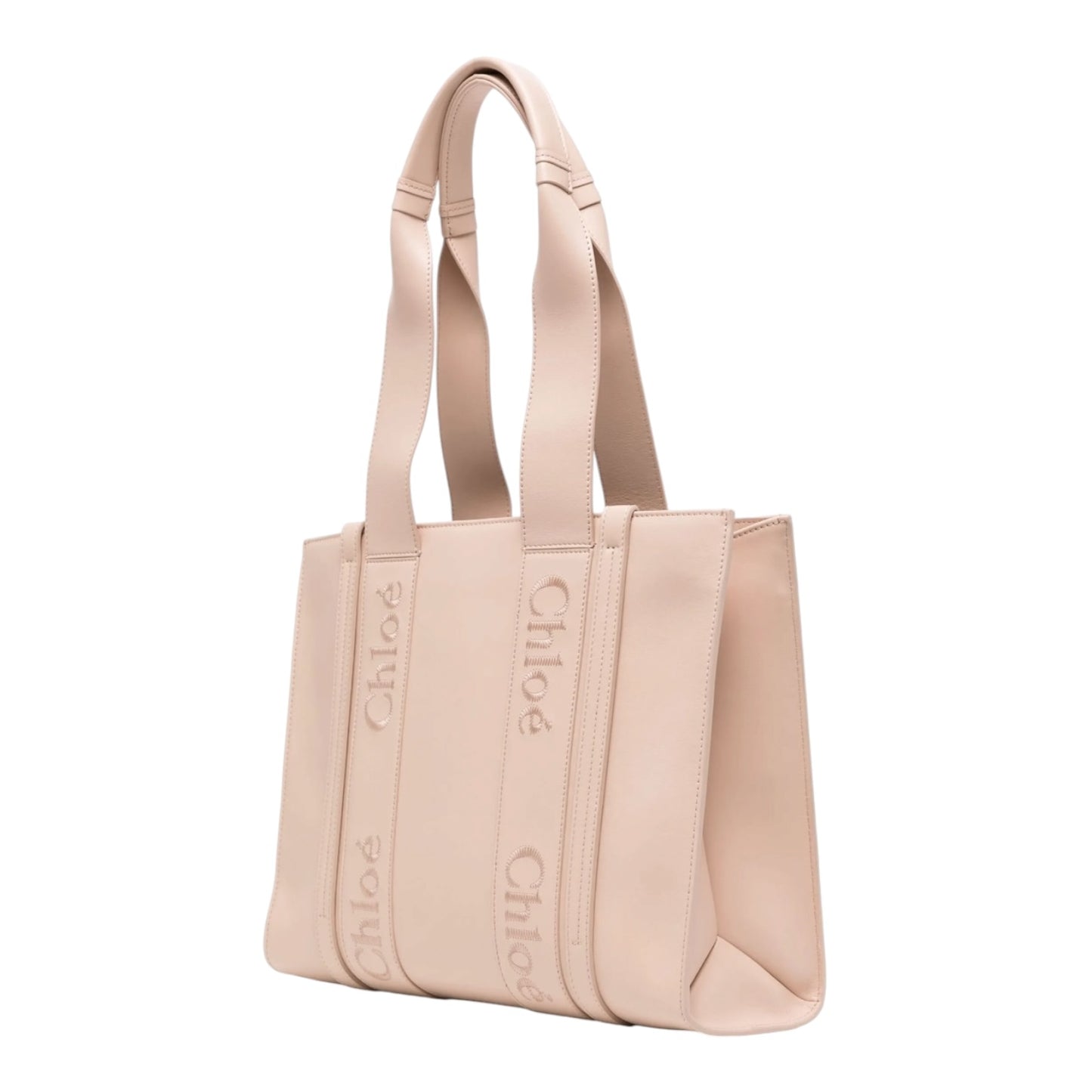 Chloe Leather Woody Tote Bag