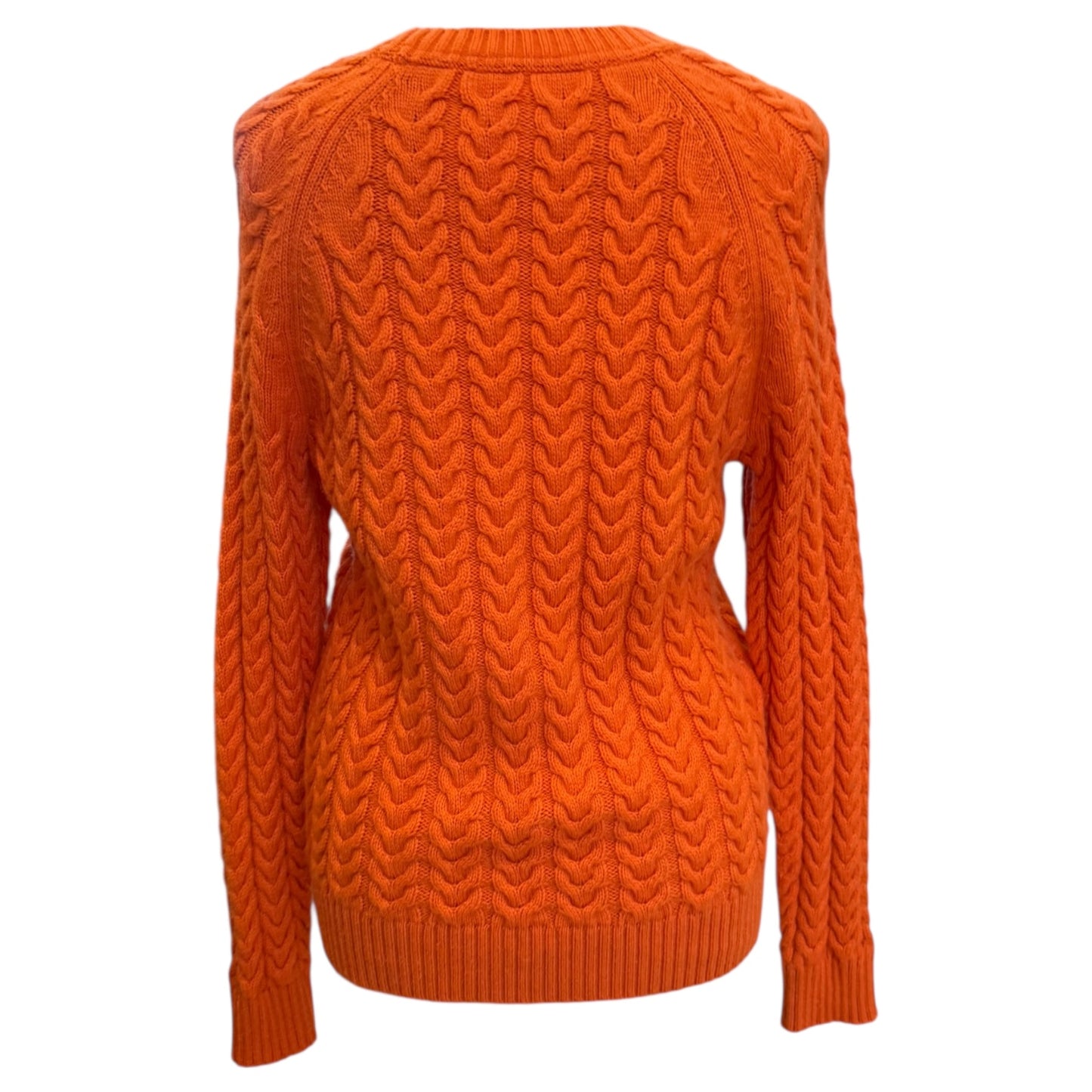 Madeleine Orange Cable Knit Jumper - 10/12