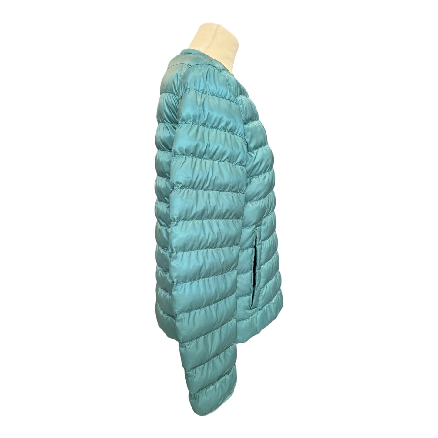 Weekend Max Mara Aqua Puffer Jacket with Scarf - 8/10